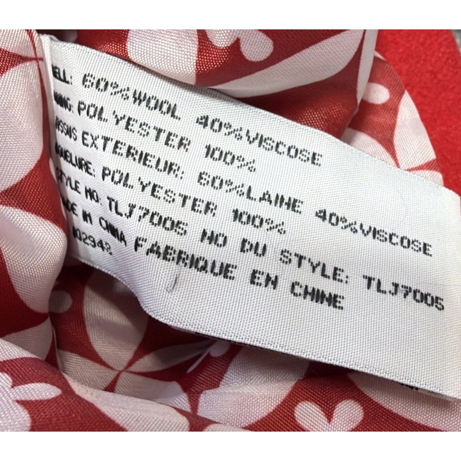 Anthropologie TULLE Crop Coat 3/4 Sleeve Red Wool Blend Size: M