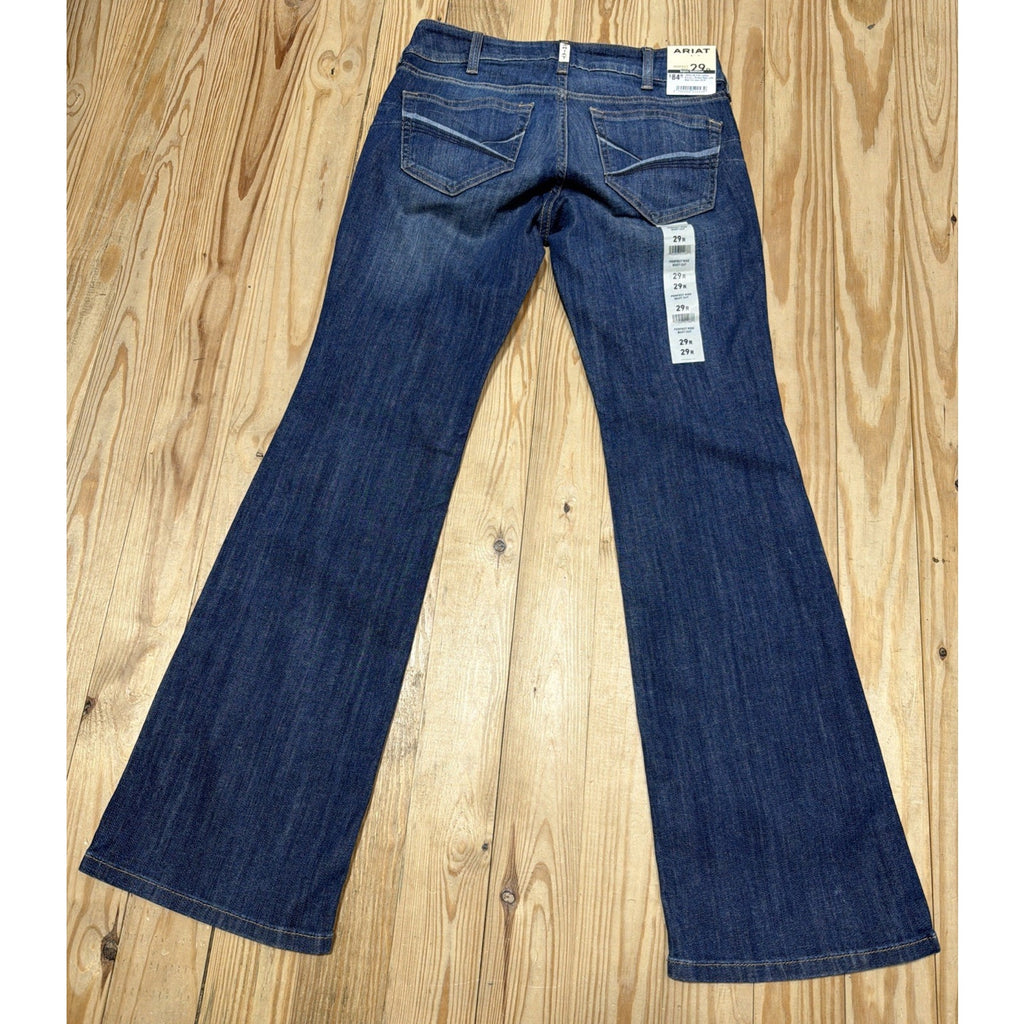New Ariat Womens Jeans Blue 29R REAL Denim Leila Boot Perfect Rise Western 29x32