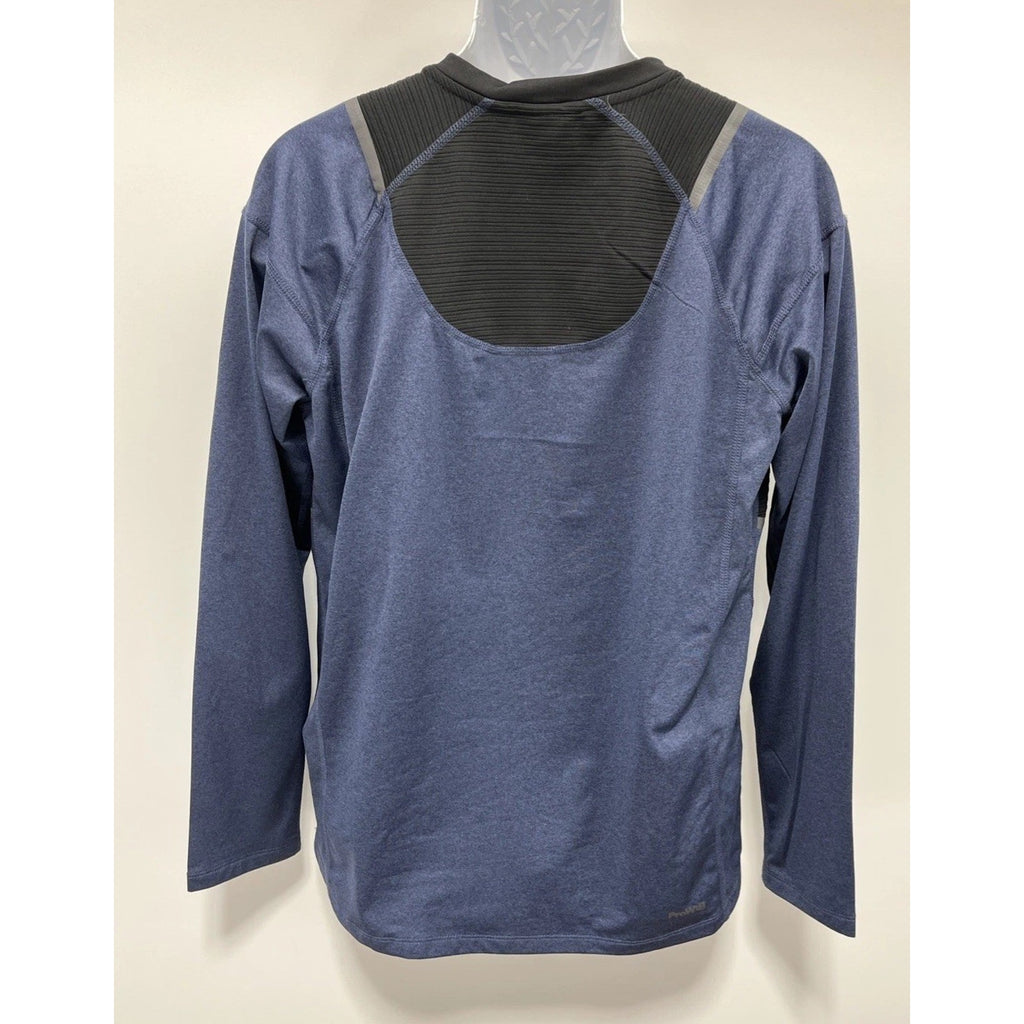 Spyder Active Shirt Men's Medium Black Blue ProWeb Activewear Long Sleeve