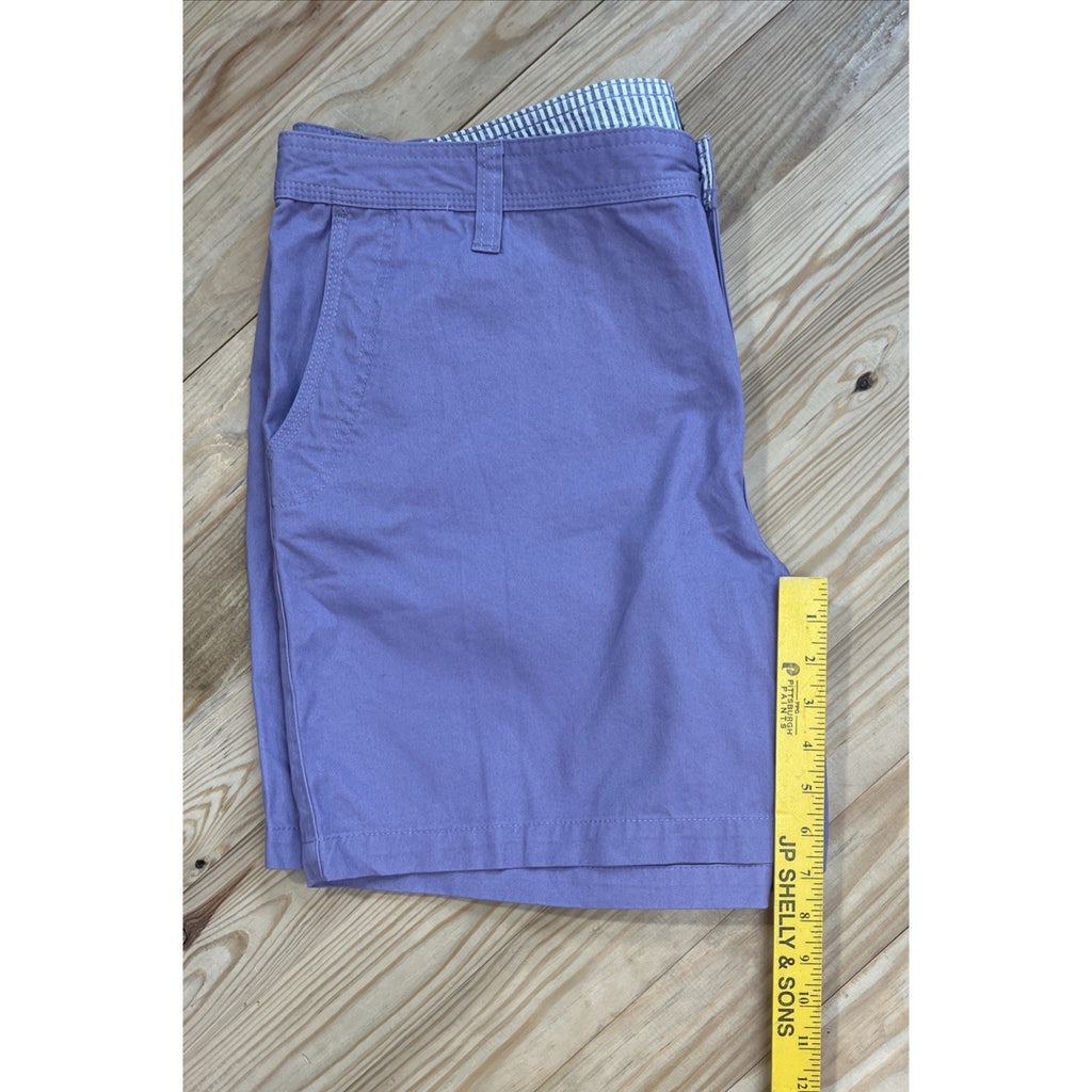 NWT Natural Reflections Women's Purple Cotton/Spandex Chino Shorts size 18