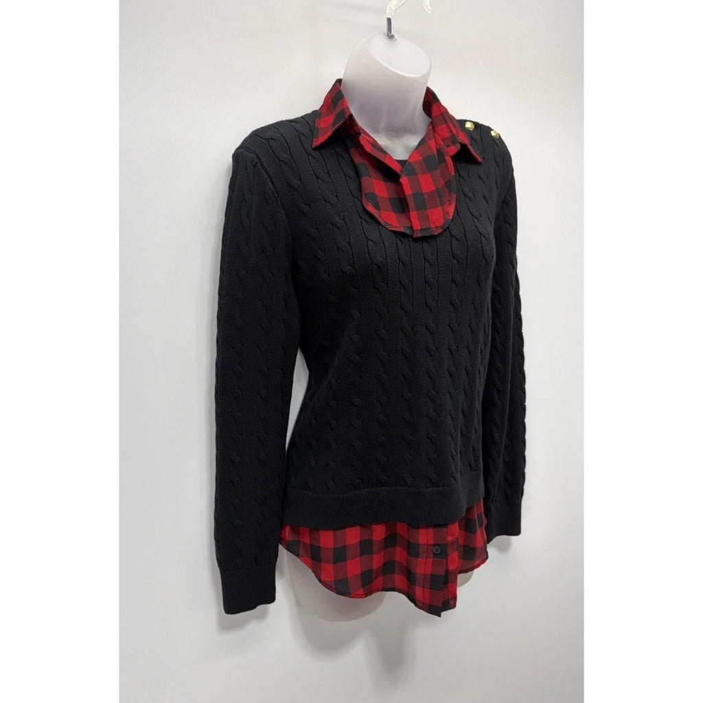 Lauren Ralph Lauren Women's Shirt Sweater Small BLACK