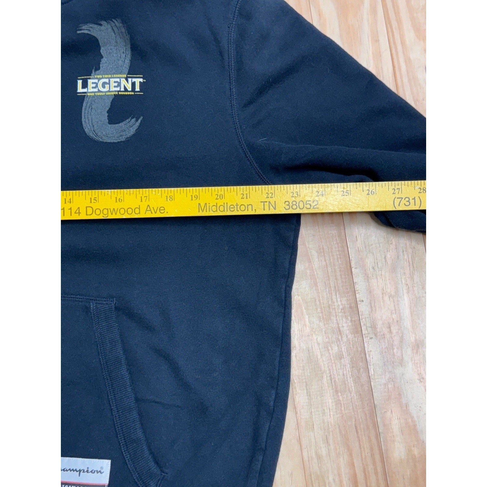Legent Bourbon Whiskey Champion Black Sweatshirt Men’s Size Large