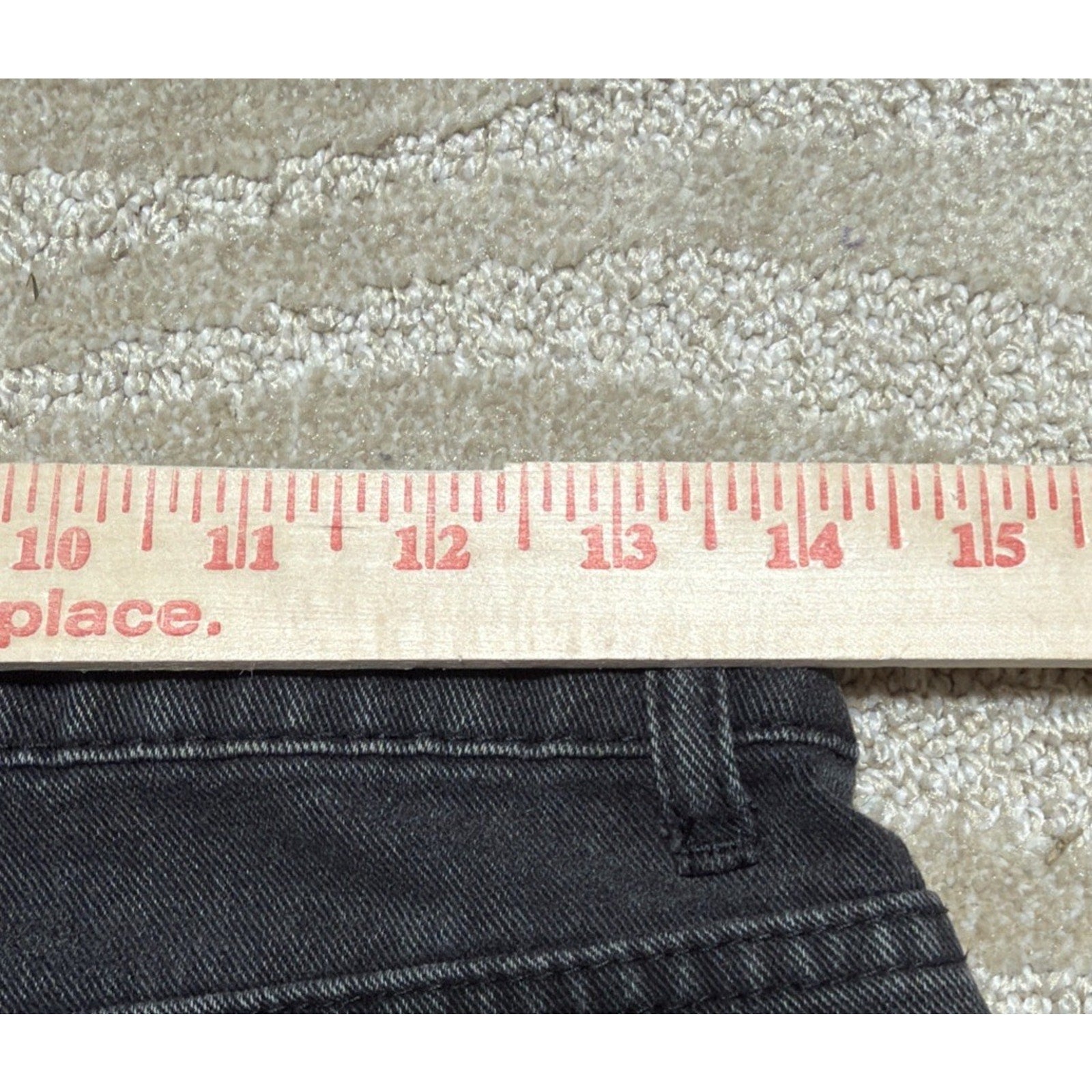 J FOR JUSTIFY Y2K Black Wide Leg Baggy Jeans Size 1 28x29