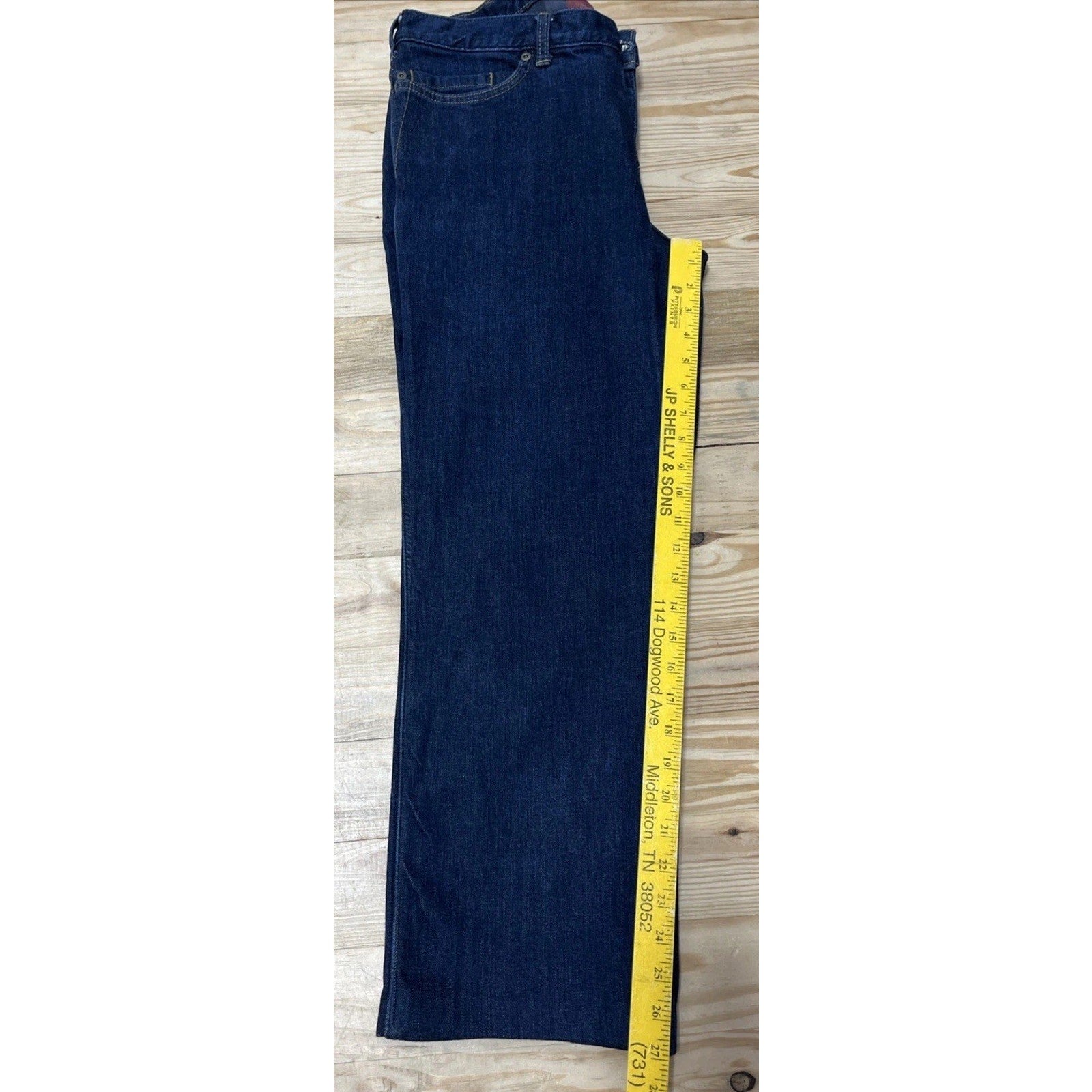 Carhartt Jeans Womens 14 Blue Flannel Lined Original Fit Straight Leg Hem 33x27