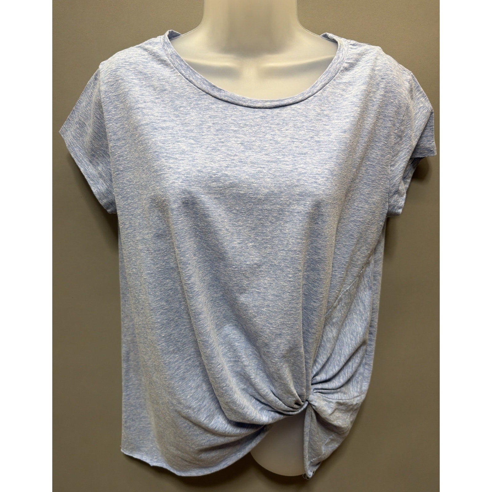 Umgee USA Womens Tunic Shirt Blue Heathered Size Small