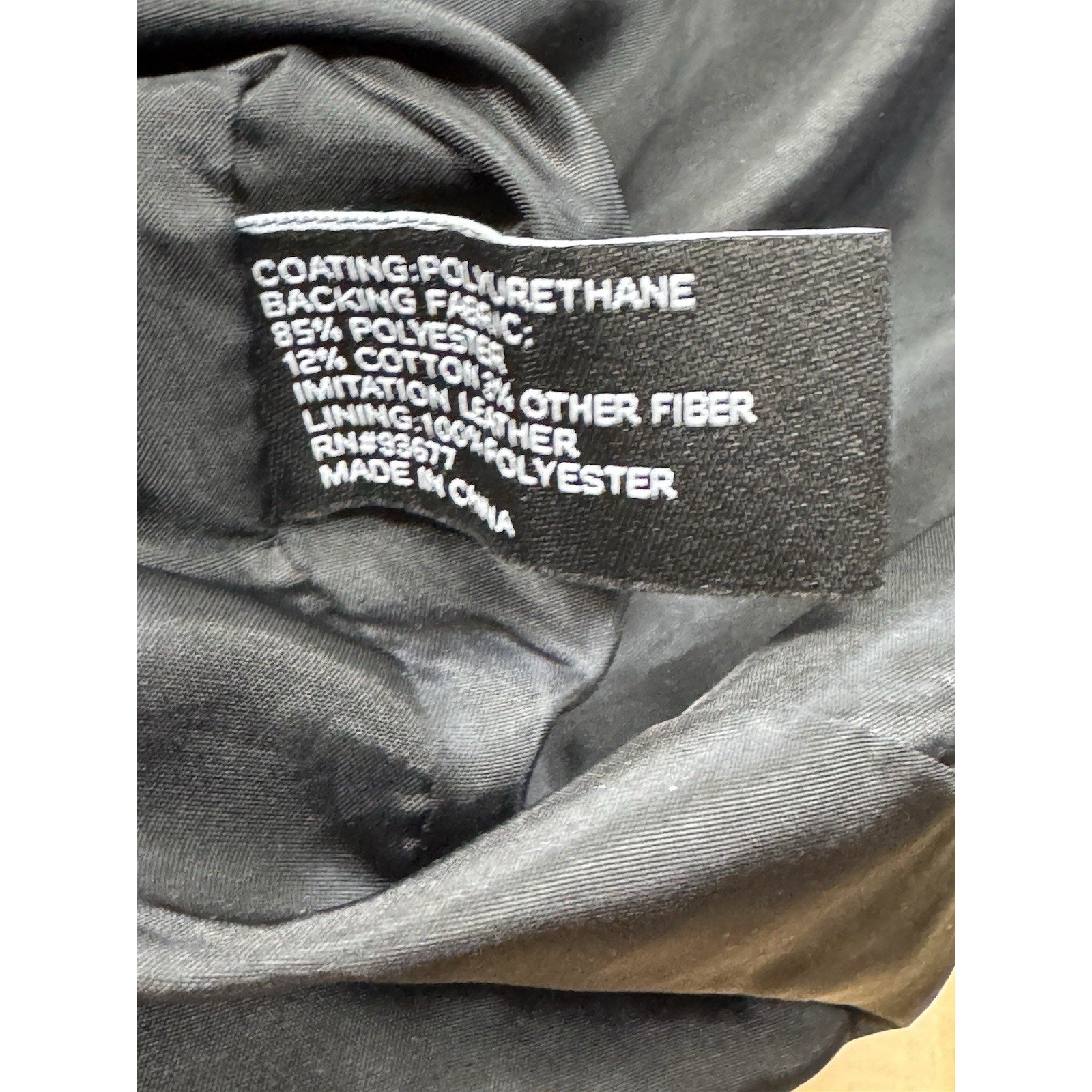 Women's a.n.a Faux Leather Midweight Motorcycle Jacket Black Size Large NWT