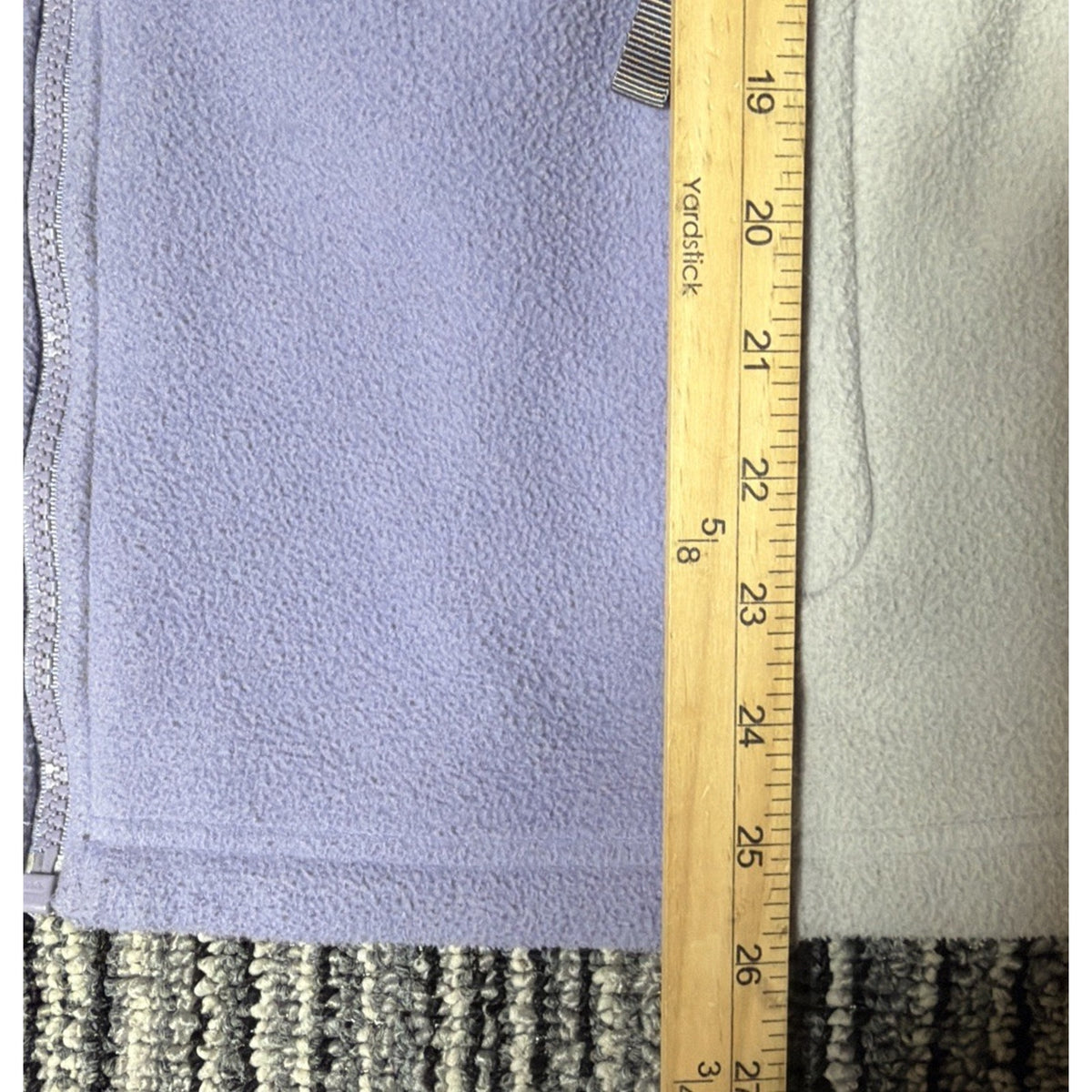 NORTH FACE Girls XL Purple Gray Full Zip Long Sleeve Fleece Jacket