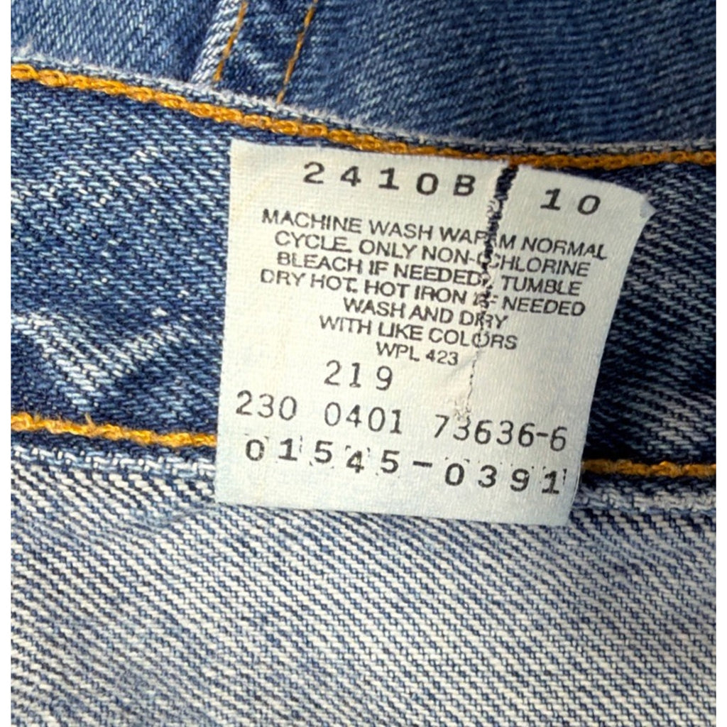 Vtg Levis 545 Orange Tab Jeans Men's Size 42x38 Loose Tapered Denim Y2K 39x37
