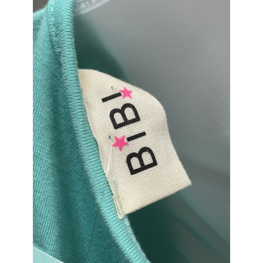 Boutique Mint Green Romper Small Lace-Up Front Sleeveless Elastic Waist Soft