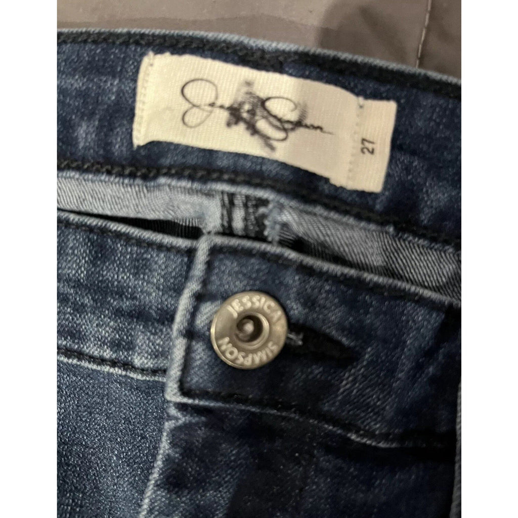 Jessica Simpson Adored High Rise Ankle Jeans- Medium Blue Color Size 27