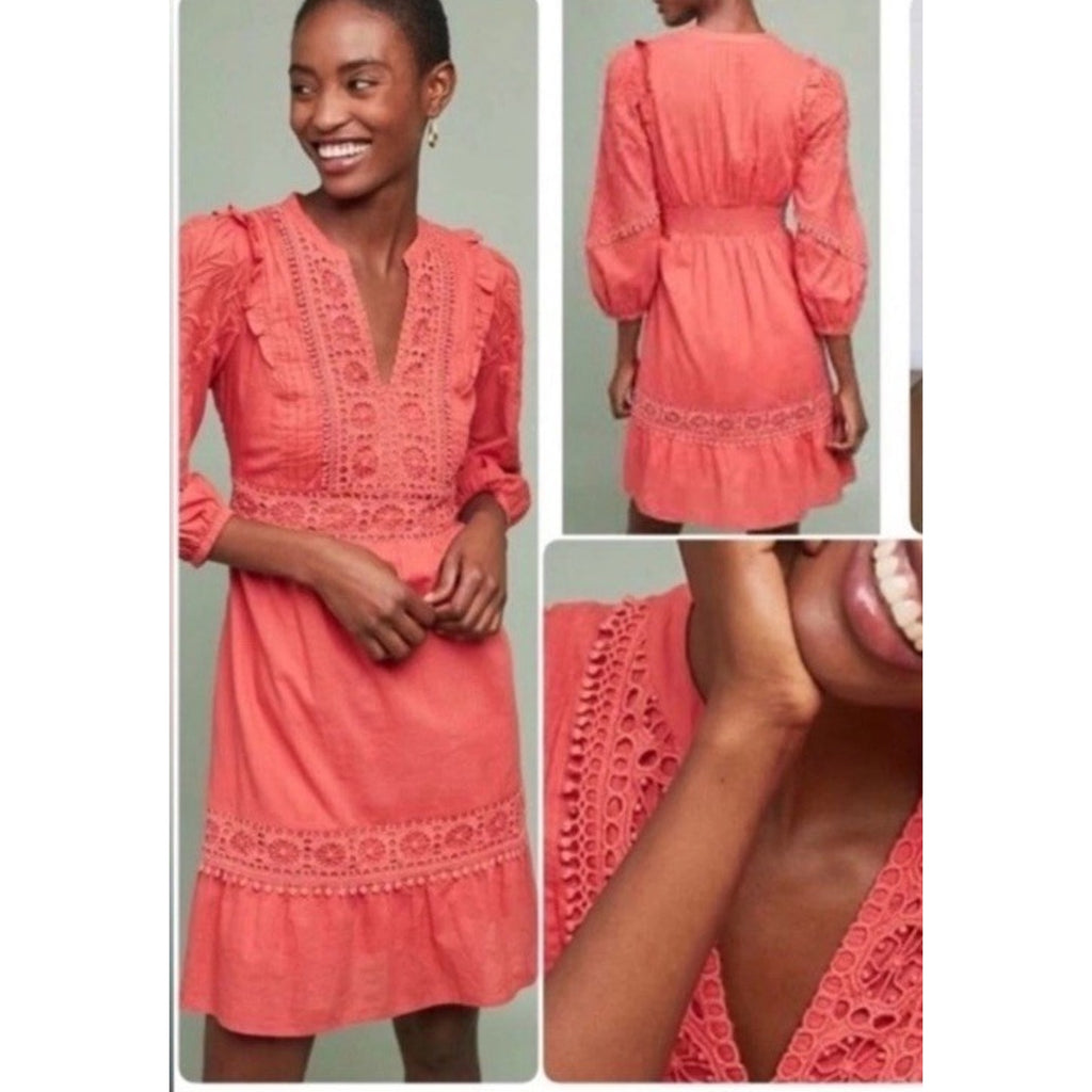 Anthropologie Josephine Embroidered Dress by Akemi + Kin Women's Smal Bad Dogs Sales Anthropologie Josephine Embroidered Dress by Akemi + Kin Women's Smal Bad Dogs Sales