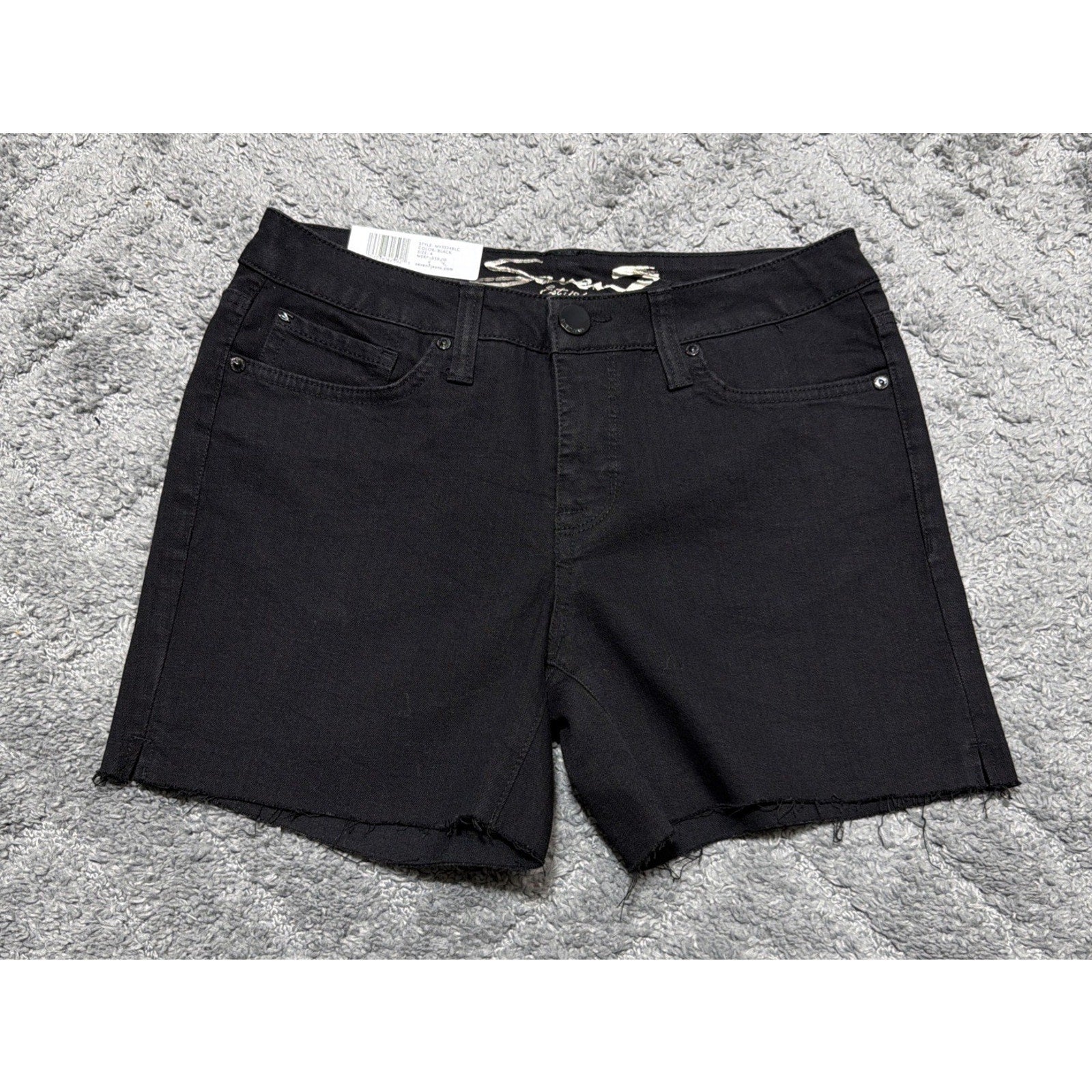 Seven Weekend Shorts Womens Size 4 29x8 Black Cutoff RN109890
