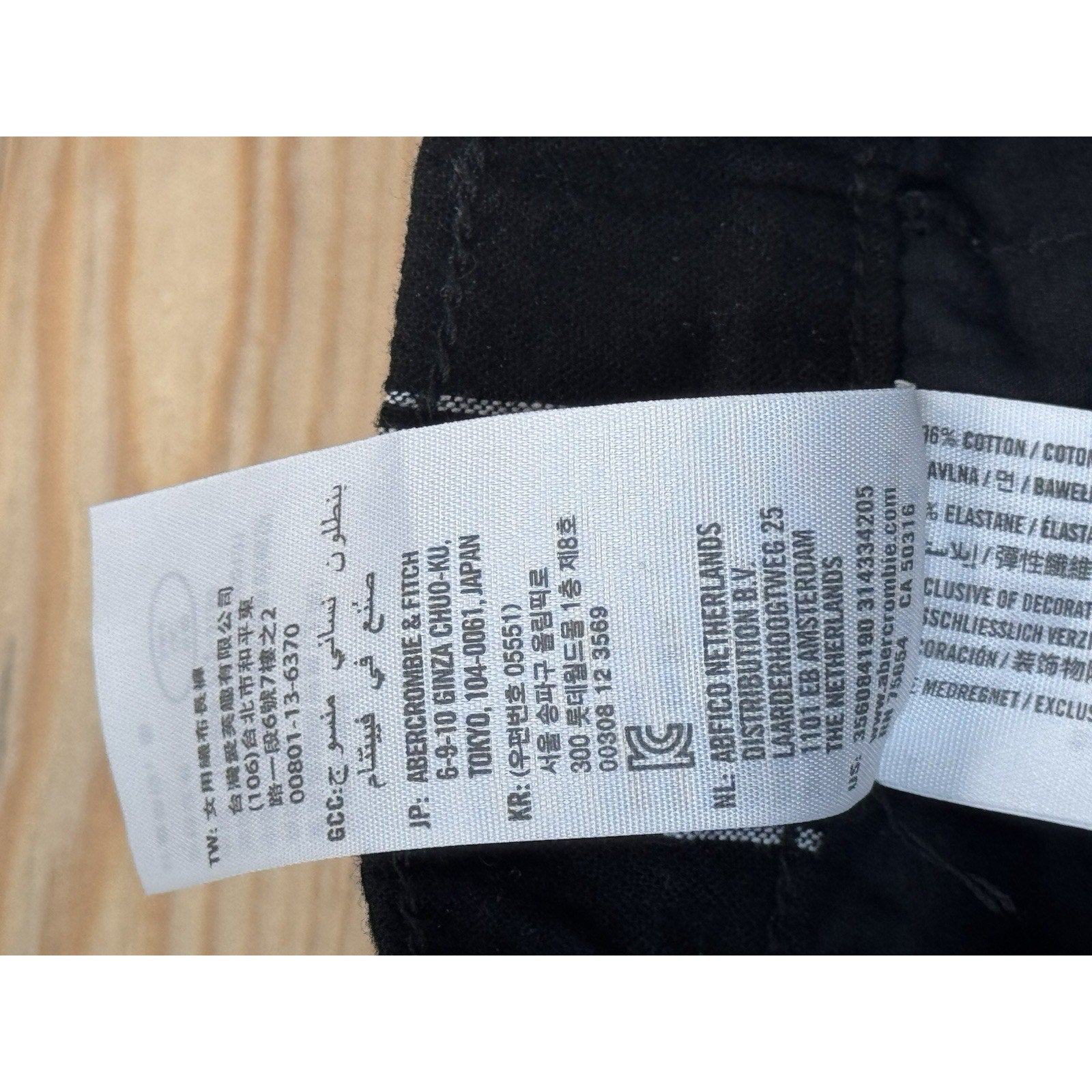Hollister Ultra High Rise Black And White Plaid Stretch Pants Junior’s Size XS