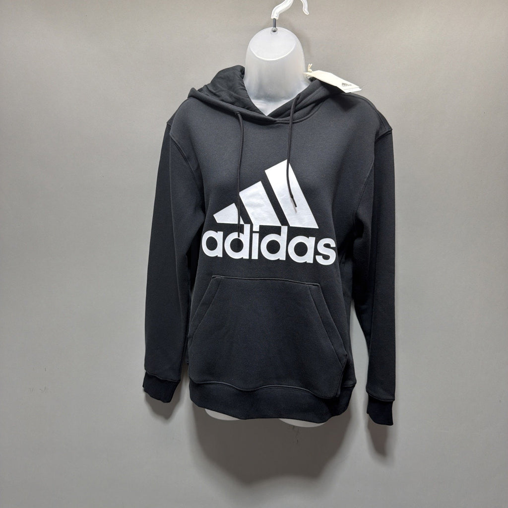 New Adidas Women's S Black Regular Fit Fleece Hoodie Multi Sport Sweatshirt NWT