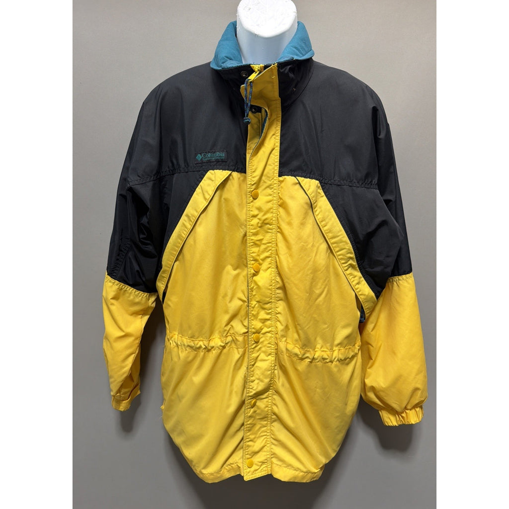 Vintage Columbia Jacket Men's Medium Yellow Williwaw Lightweight Ski Y2k