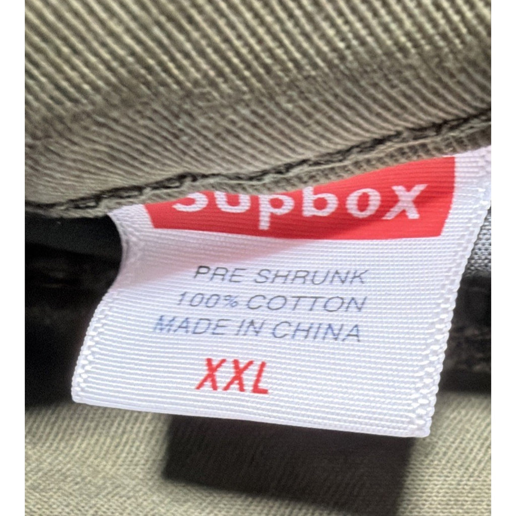 Must Way Y2k Cargo Military Paratrooper Pants, Mens Green Tactical 35x32