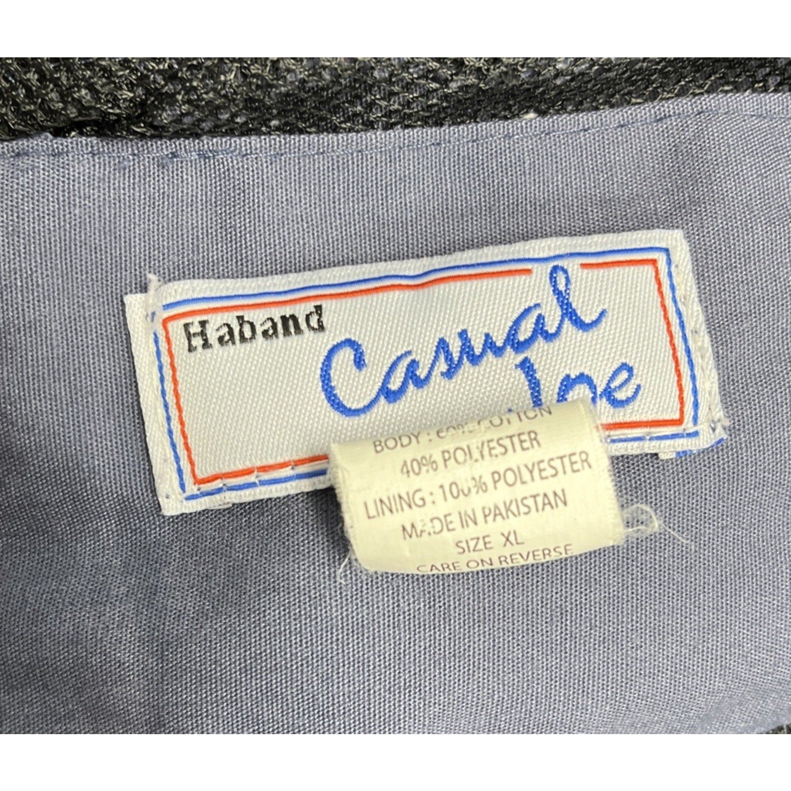 Haband Casual Joe Vest Slate Blue Hiking Hunting Fishing Size XL Full Zip y2k