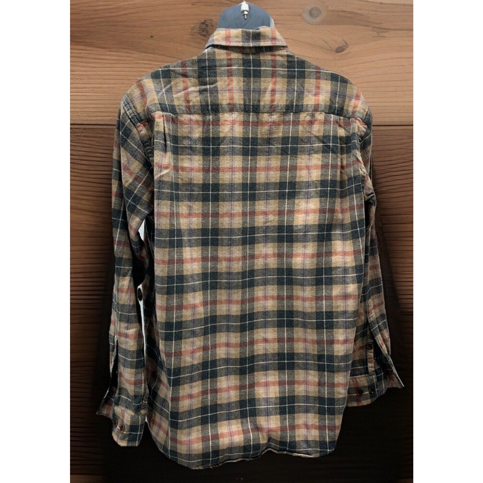 Orvis Lodge Plaid Luxury Flannel Cotton Trail Button Shirt Mens Large