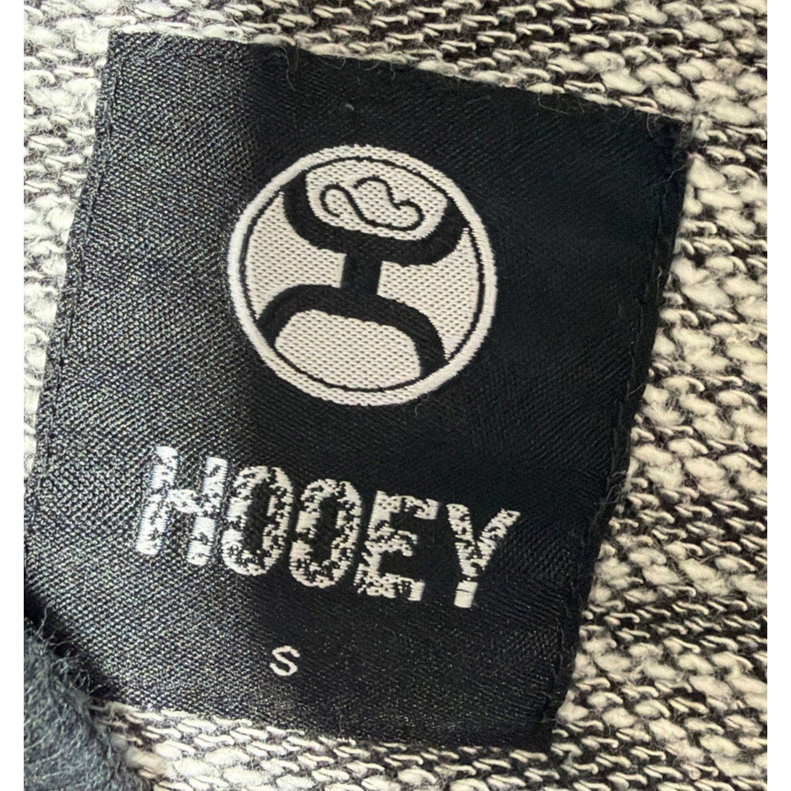 Hooey Hoodie Mens Small Heather Gray Pullover Hooded Sweatshirt
