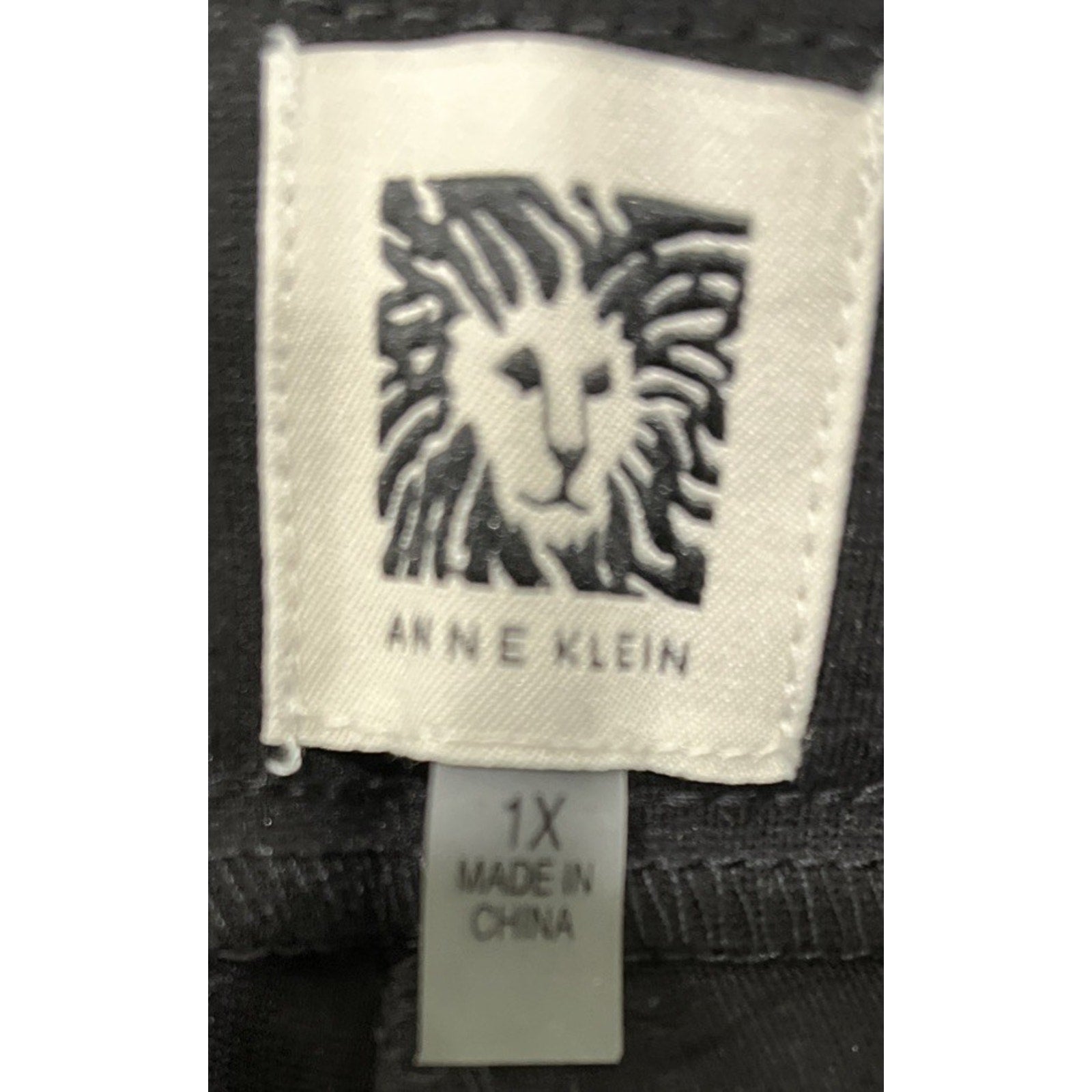 Anne Klein Straight Leg Black Dress Pants Sz 1X NWT