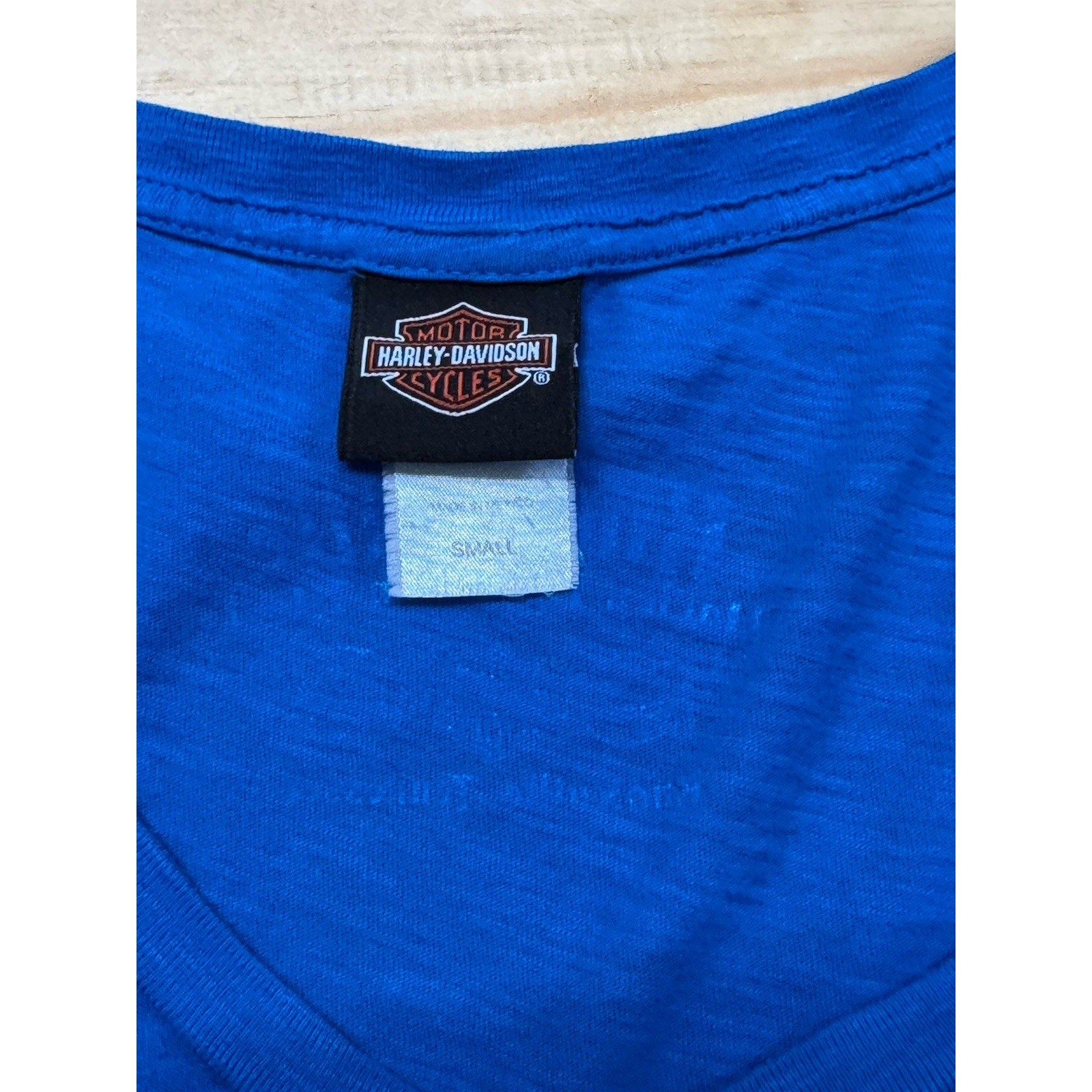 Harley Davidson Motorcycle Women's Knoxville West Size Small Blue 2012