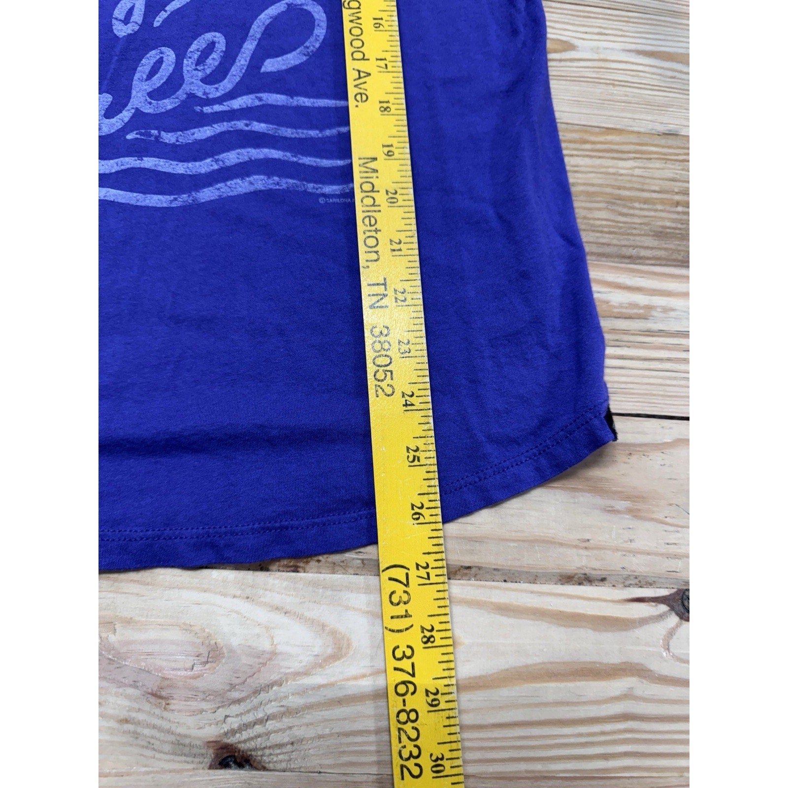 Cariloha Women’s Purple TShirt “Let the Sea Set You Free” Sz 2XL