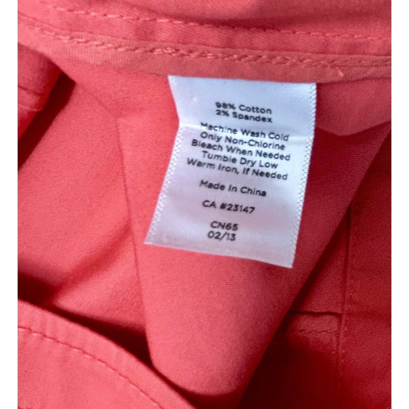 Talbots Blazer Womens Size 16 Coral Colored Ruffled Pockets 98% Cotton Jacket.