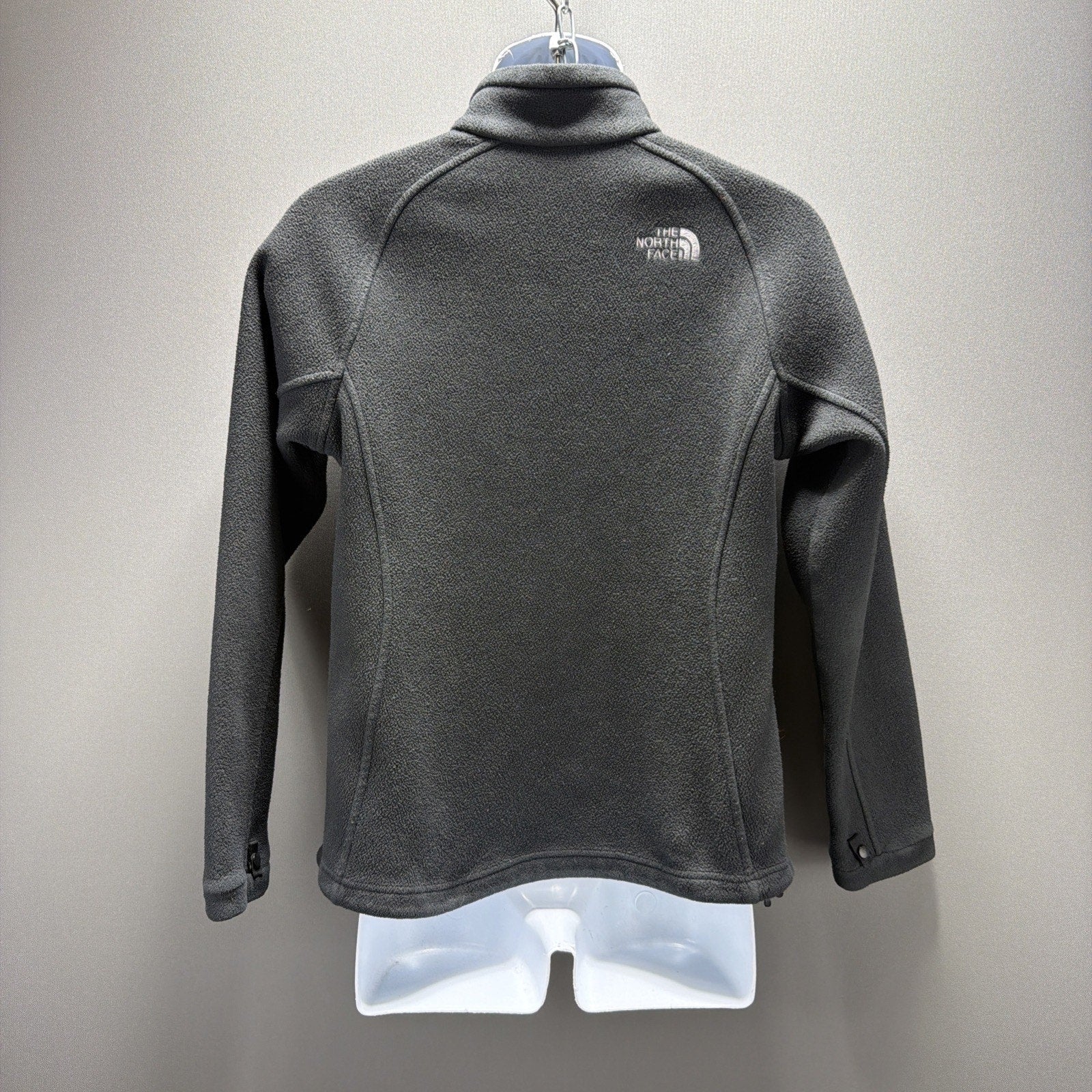 THE NORTH FACE Full Zip Up Long Sleeve Black Fleece Jacket Men's Size Small