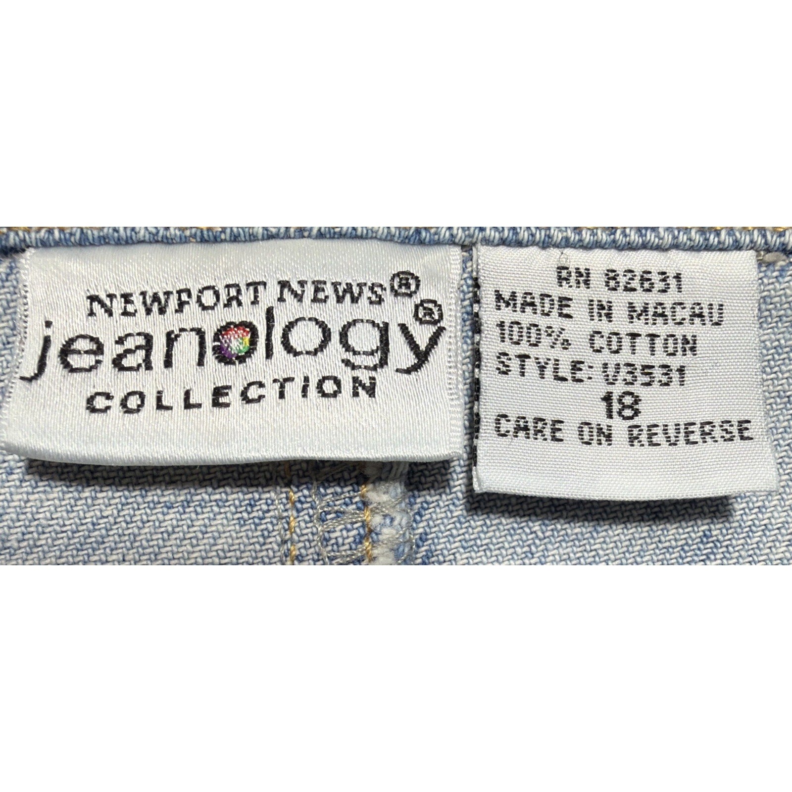 Newport News Jeanology Denim Jacket Women 18 Light Wash Button Front Stretch