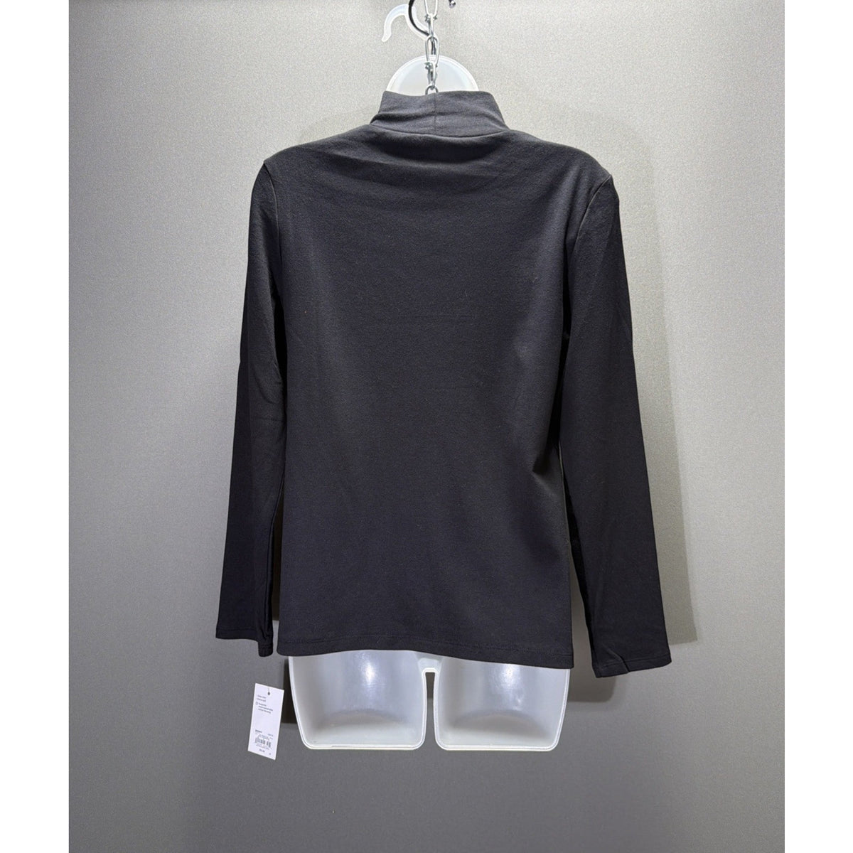 Croft & Barrow Women's Classic Mock Neck Tee long sleeve Petite Small New