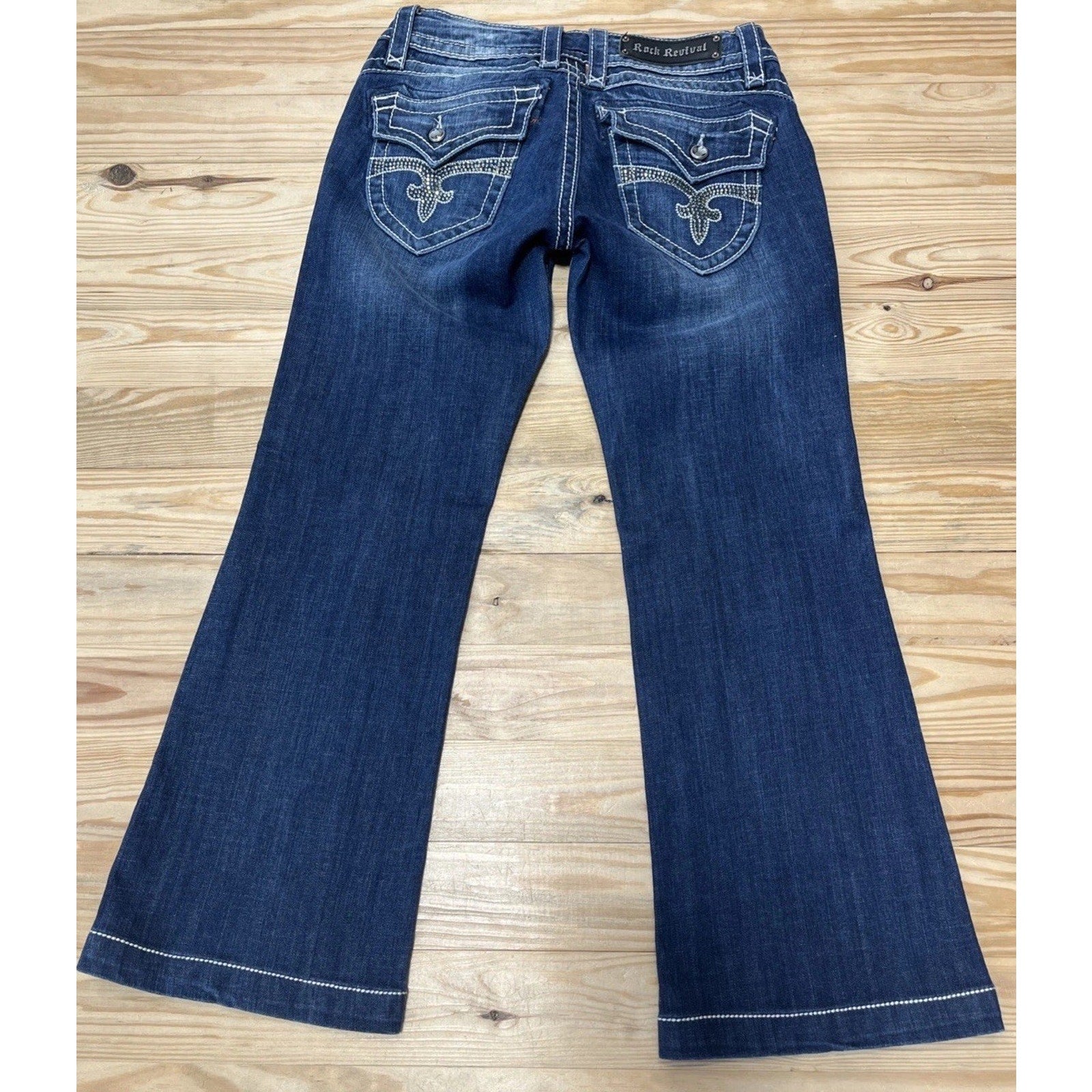 Rock Revival Scarlett Wide Leg Jeans Size 29