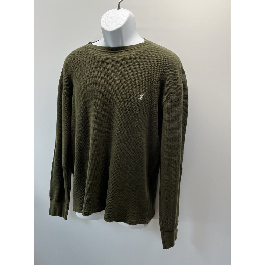 Polo Ralph Lauren Sleepwear Color- Green Waffle Weave Pajama Top Size- Large