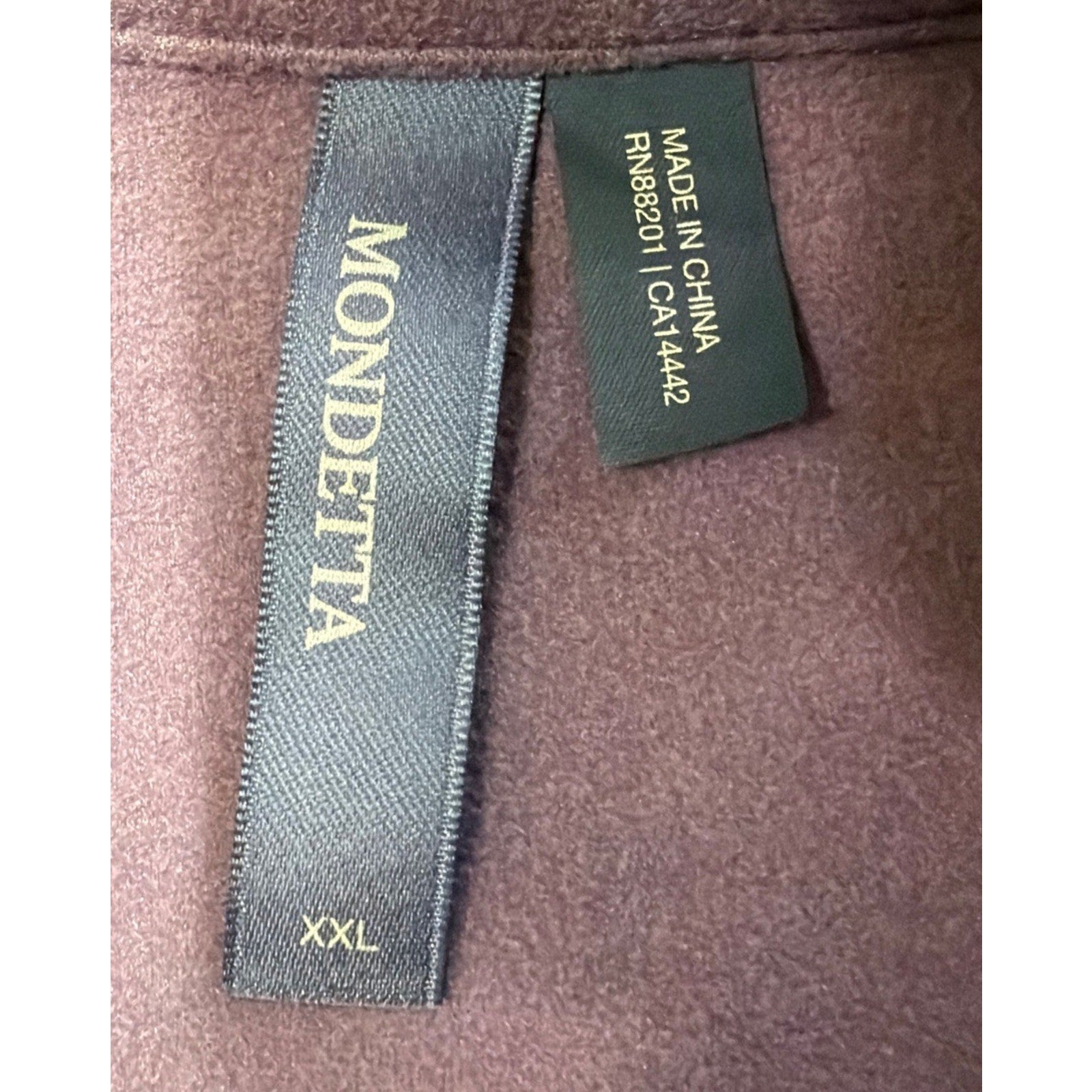 Mondetta women cozy warm fleece oversized fit snapbutton shirt jacket XXL New!