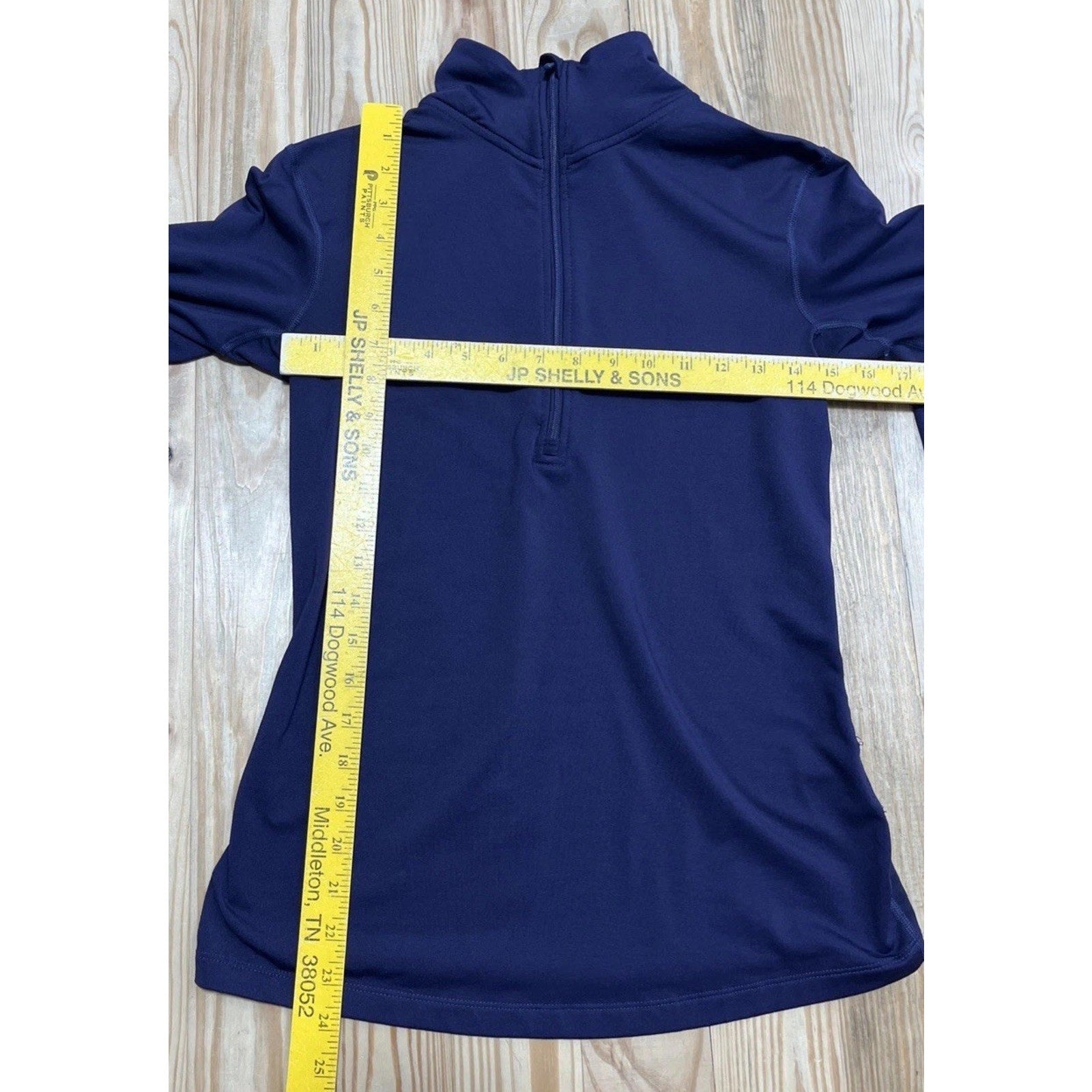 Nike PRO DRI-FIT 1/2 Zip Pullover Top Navy Blue Size Medium