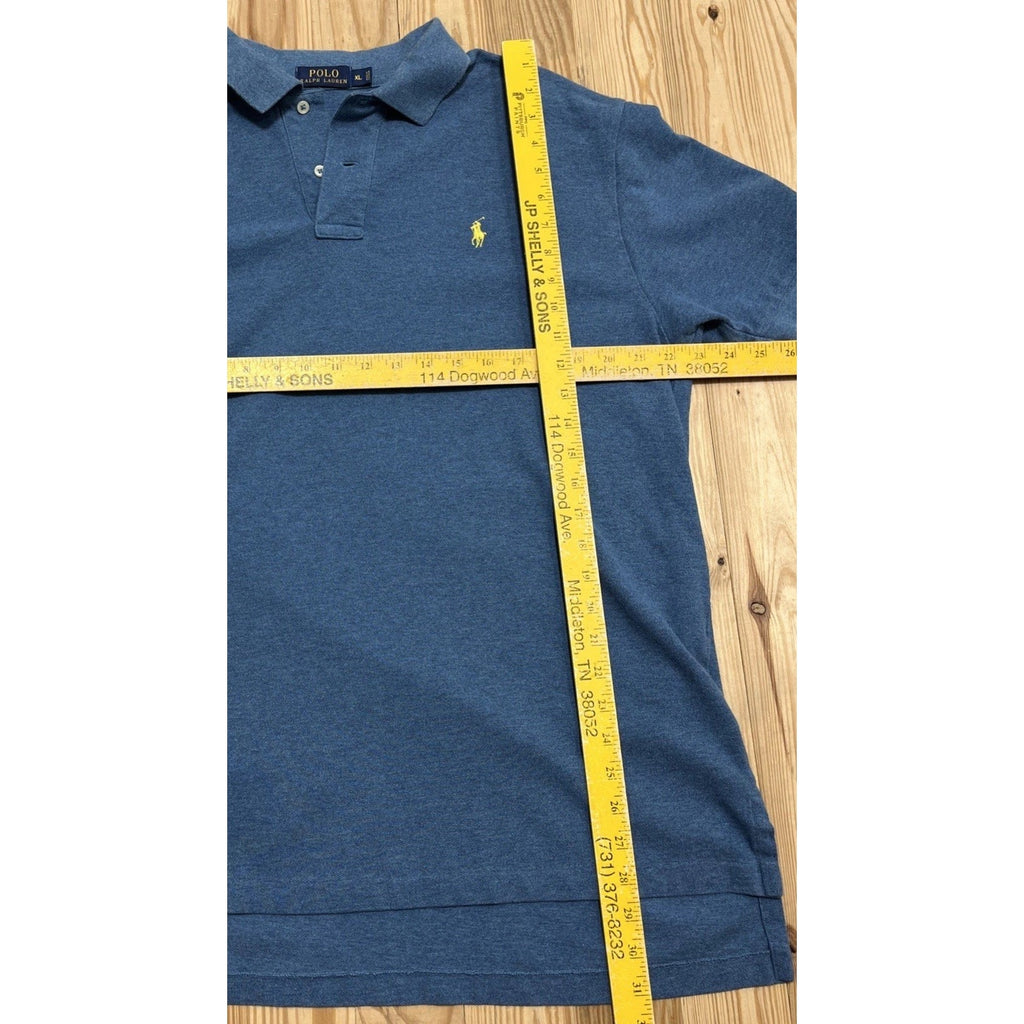 Polo Ralph Lauren Blue Custom Fit Short Sleeve Polo Mens Size XL