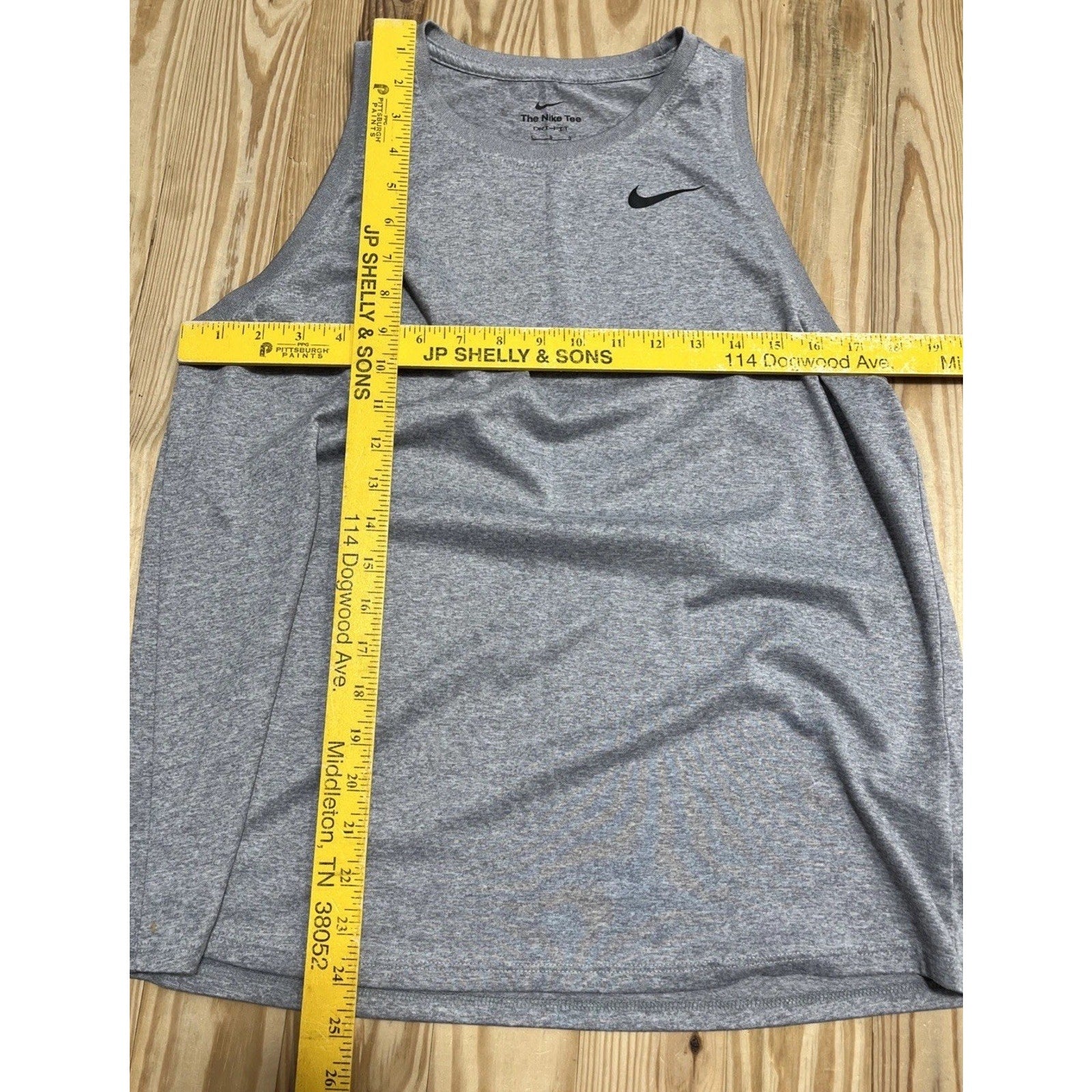 Women’s Jersey Nike Sleeveless Tank Gray Size Large