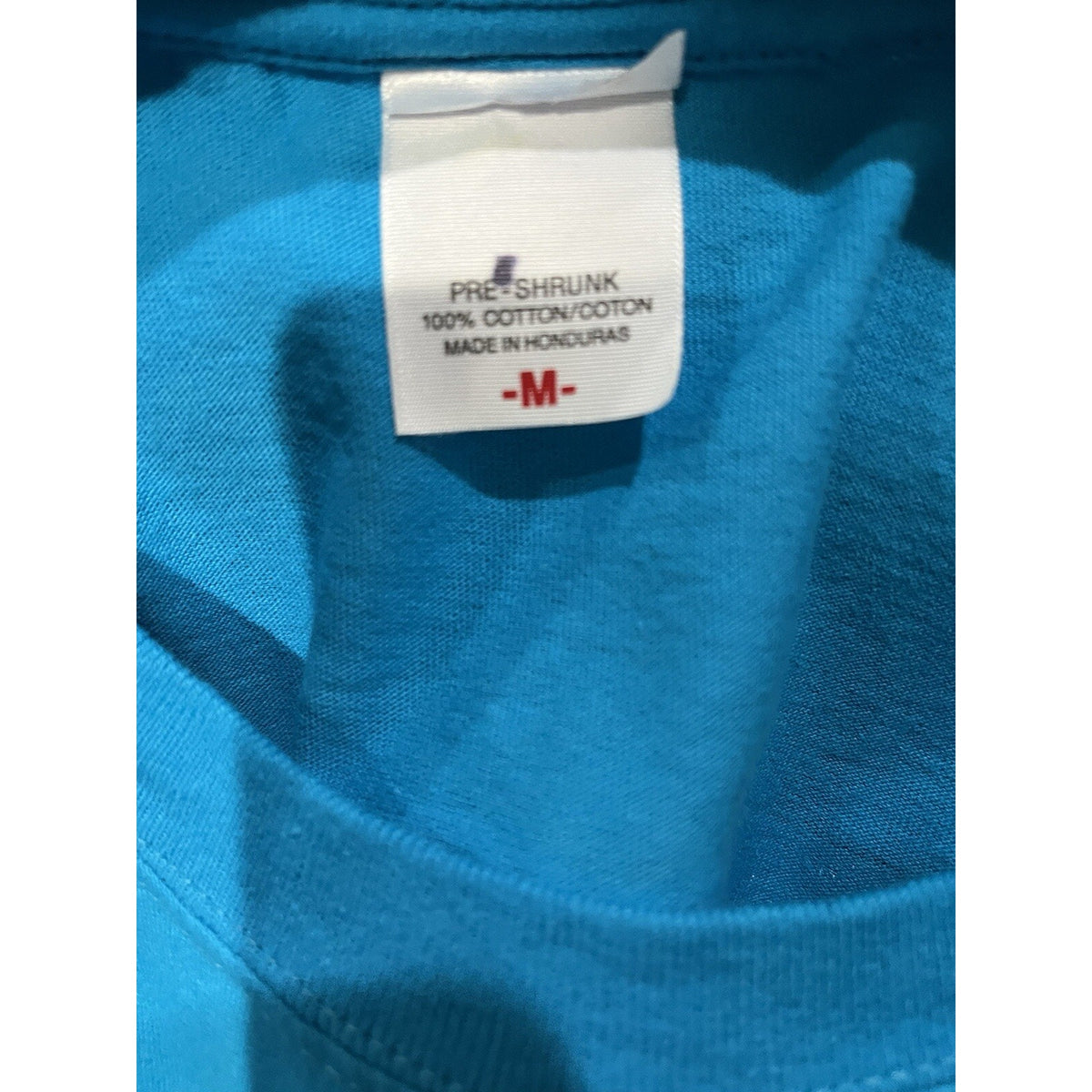 Southern Chics Teacher Girlie Bright Blue T Shirt Medium ABC 123