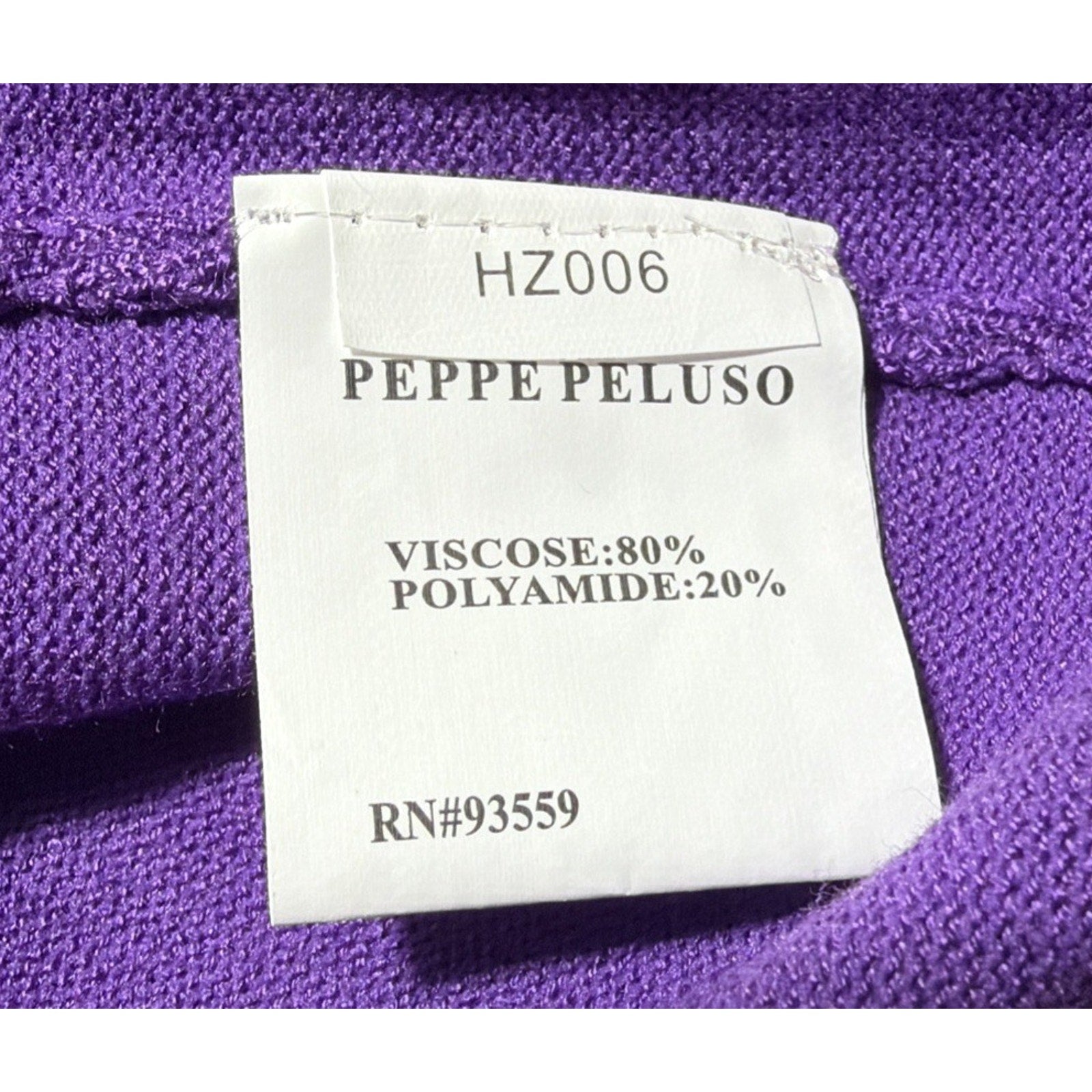 Peppe Peluso Womens S Knit Bodycon Sheath Dress Purple Embellished Shoulder NWT