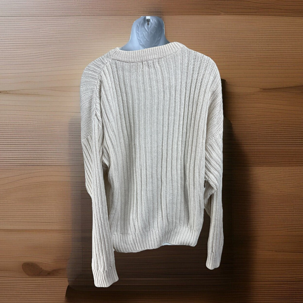 Vintage New River Co Authentic Sportswear Sweater Cotton Cable Knit Large