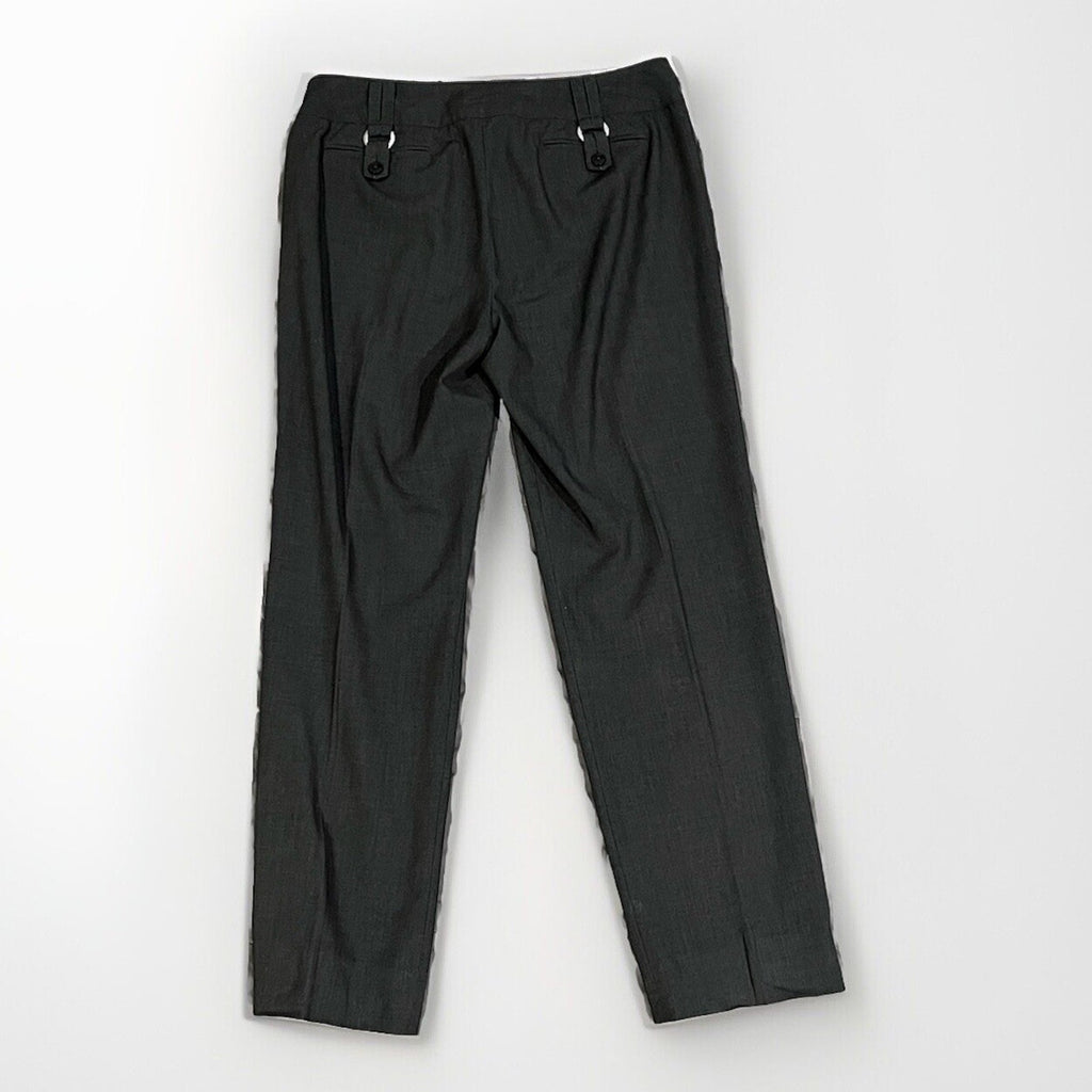 Sharagano EUC Women’s Grey Dress Pants Size 8 32x28.5” Flat Front