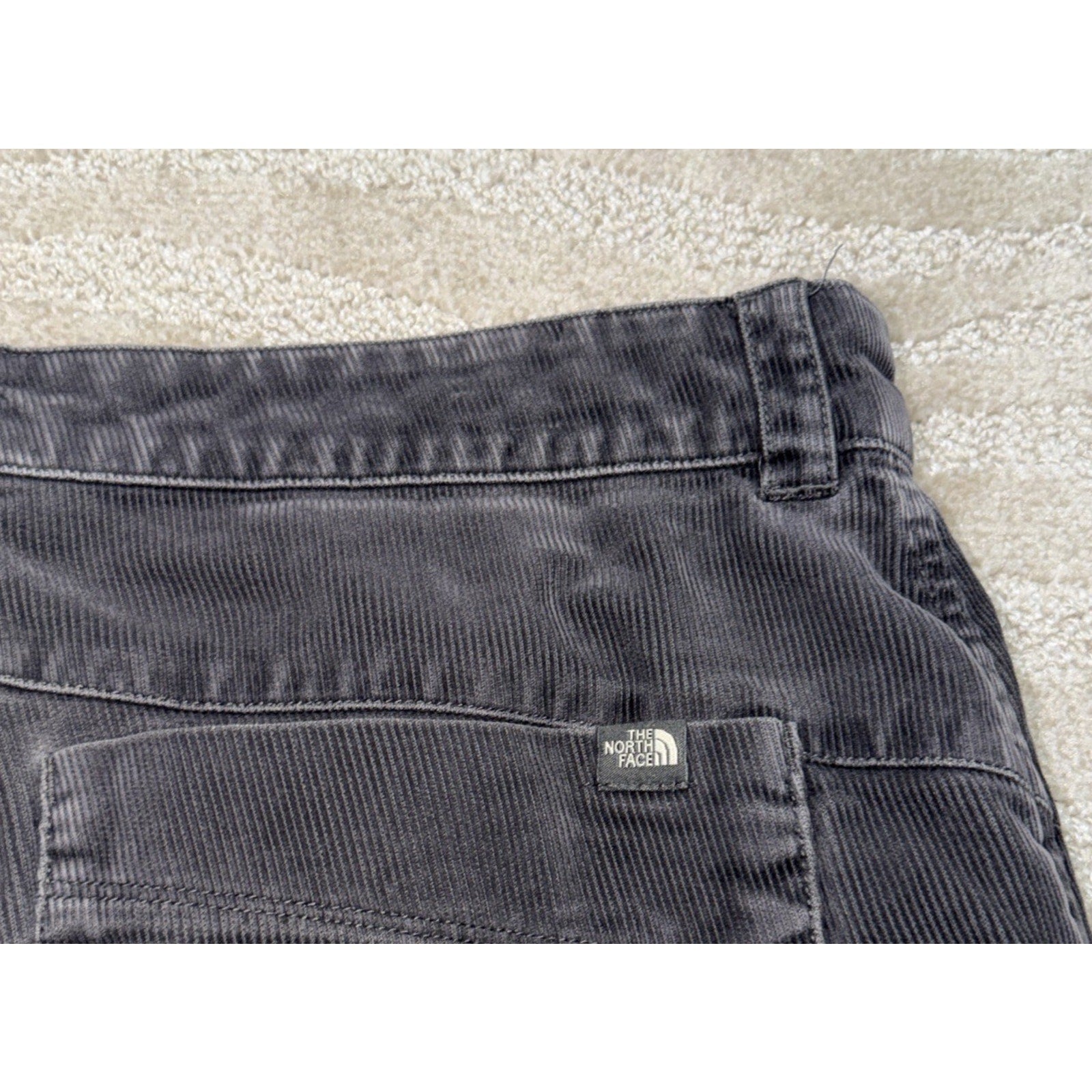 The North Face Double Knee Utility Corduroy Pants Mens 34x31 Gray