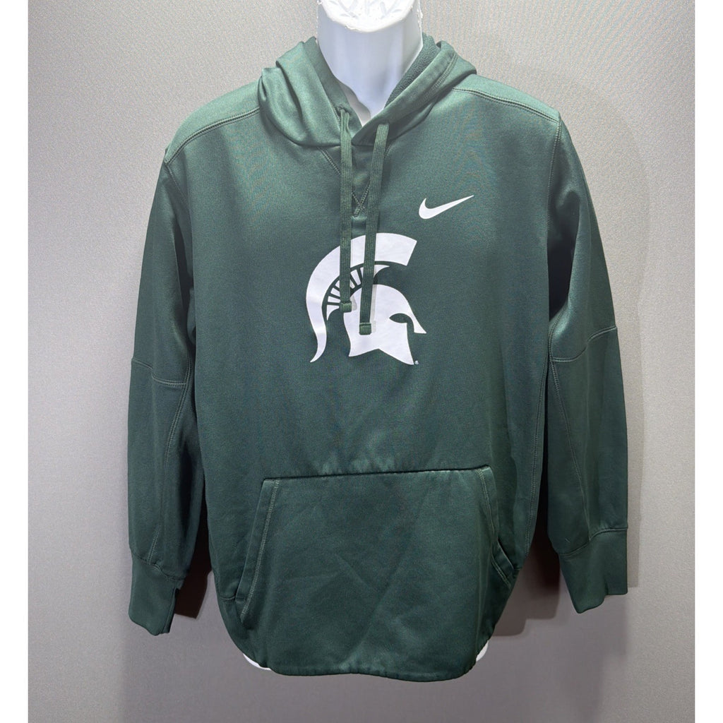Michigan State Spartans Sweatshirt Medium Green Nike swoosh Hoodie