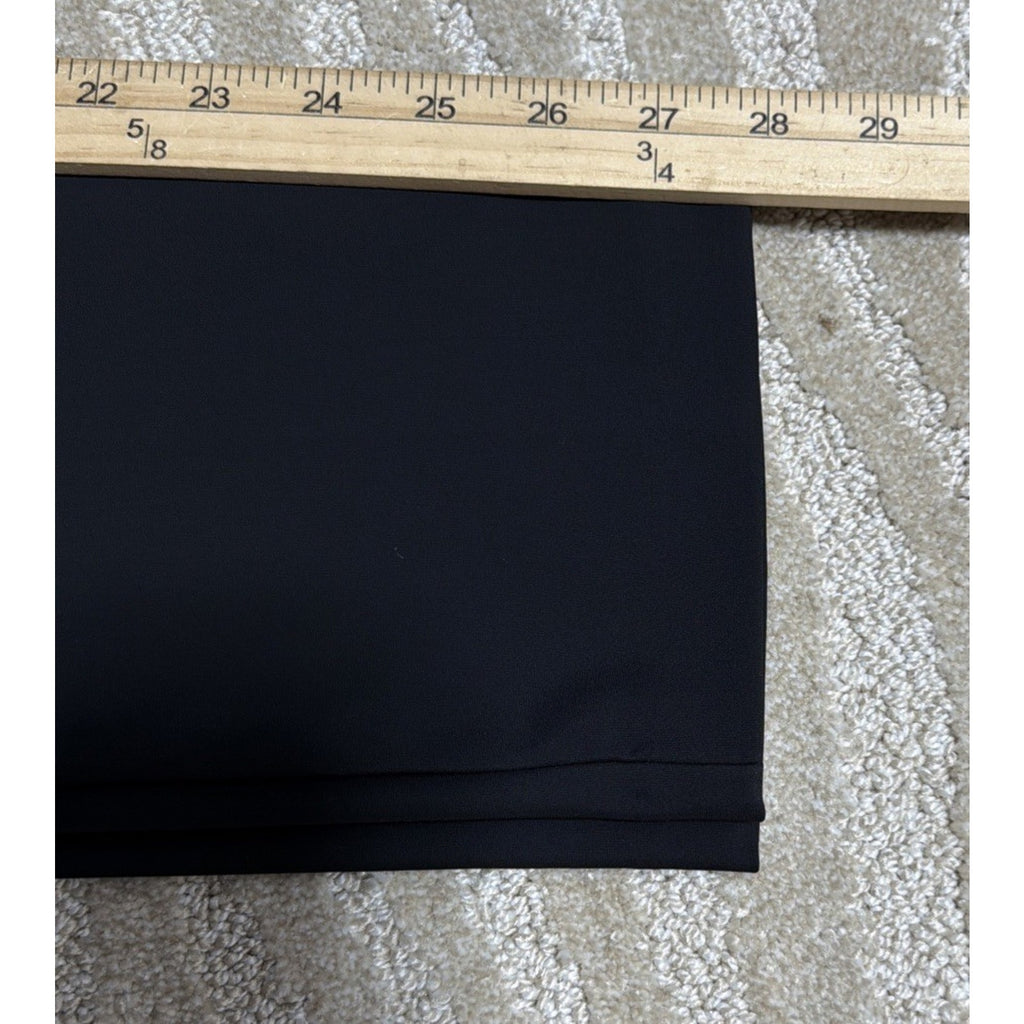 Christian Siriano New York Pants Womens 2 Black High Rise Straight Leg Stretch