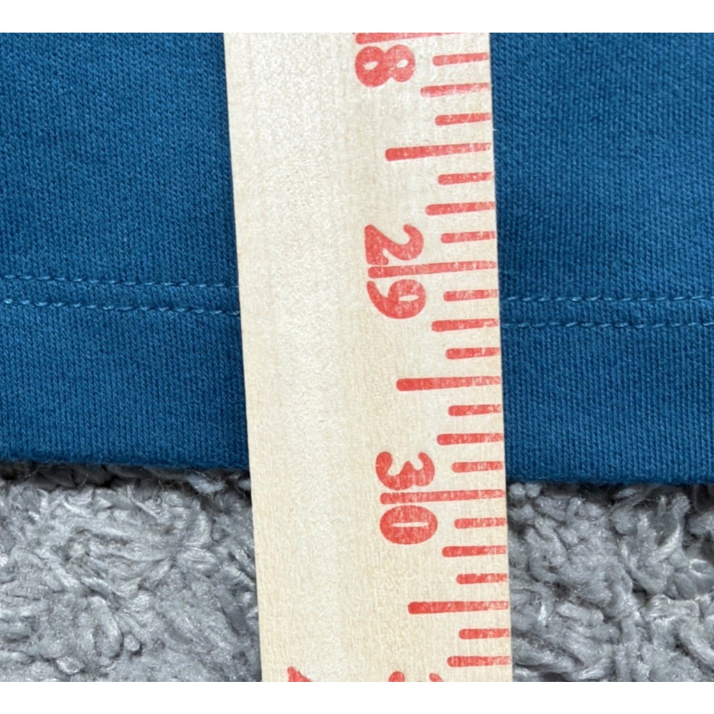 Croft & Barrow Shirt Womens XL Tunic Blue Stretch 3/4 Sleeve Casual Pockets NWT