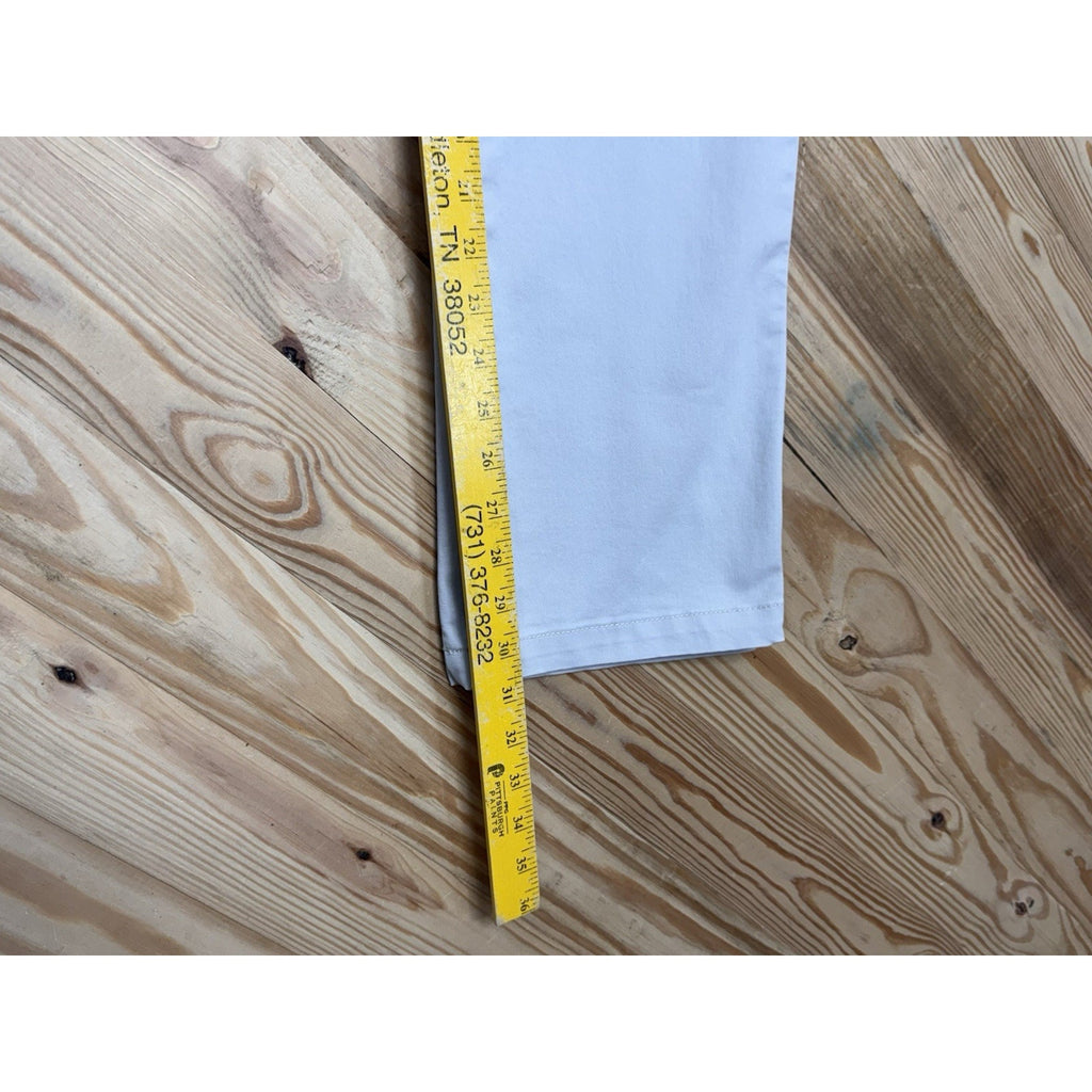 Izod Chino Beige Pants Straight Leg Stretch Casual Pockets Men’s Size 34X32