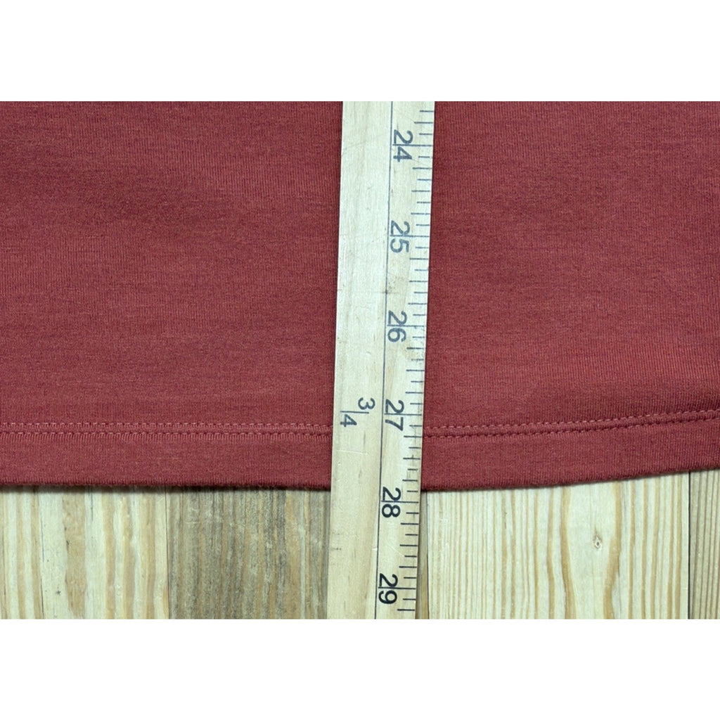 Banana Republic Shirt Top Womens XL Coral Orange Minimalist Long Sleeve Stretch
