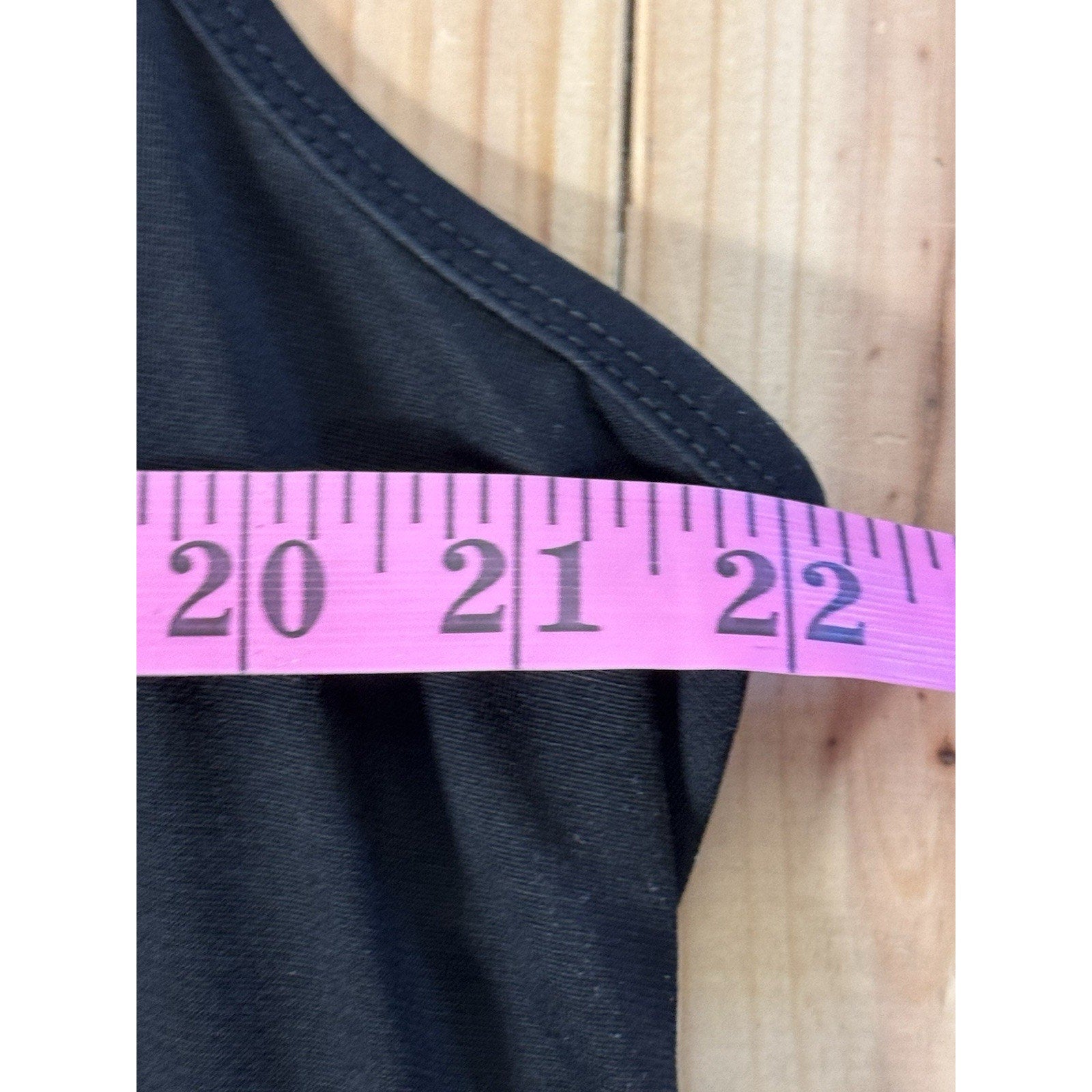 Aqua Blues Black Stretch Scoop Neck Sleeveless Open Back Tank Top Plus Size 2XL
