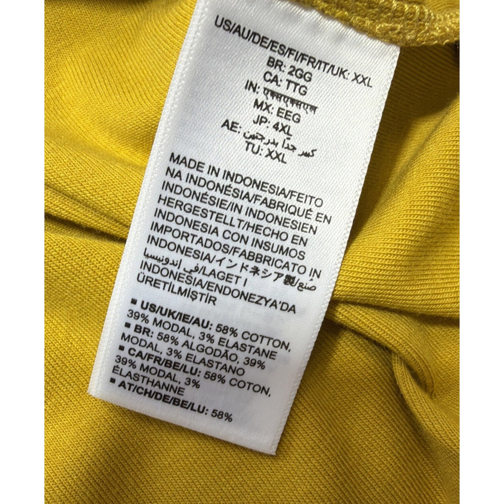 Amazon Essentials Women’s Yellow Scoop Neck 3/4 Sleeve Stretch Top Size XXL