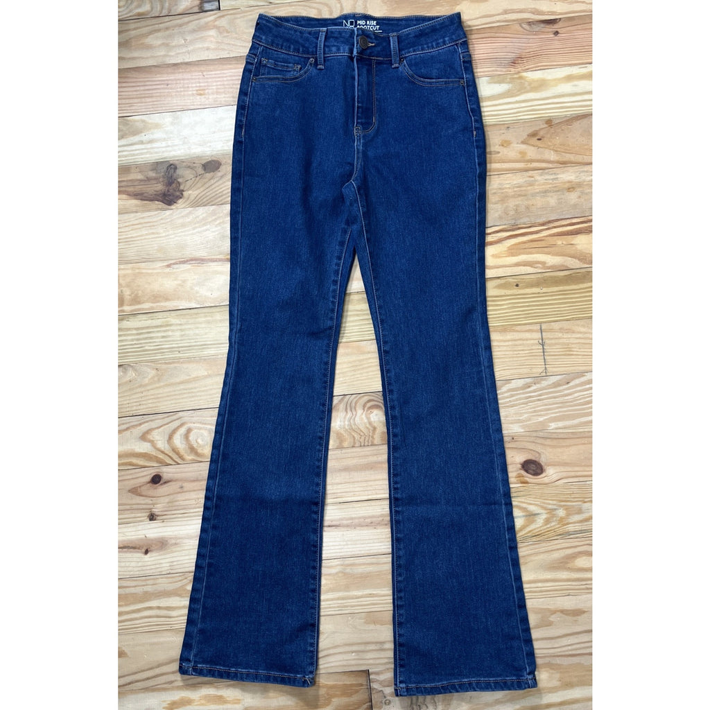 No Boundaries Mid Rise Bootcut Women's size 9 Medium Blue Denim Jeans 27x30