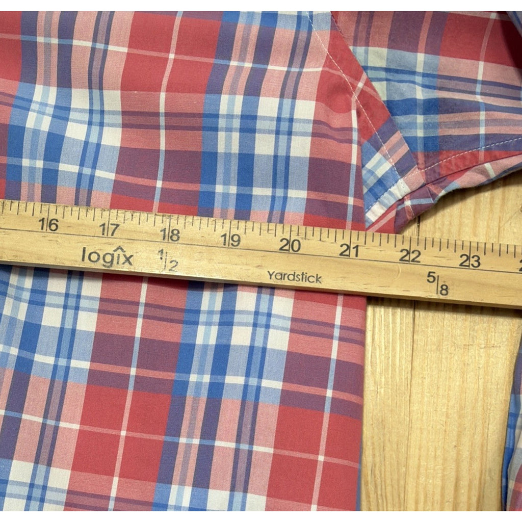 Vineyard Vines Shirt Mens Large Slim Fit Whale Button Up Long Sleeve Plaid